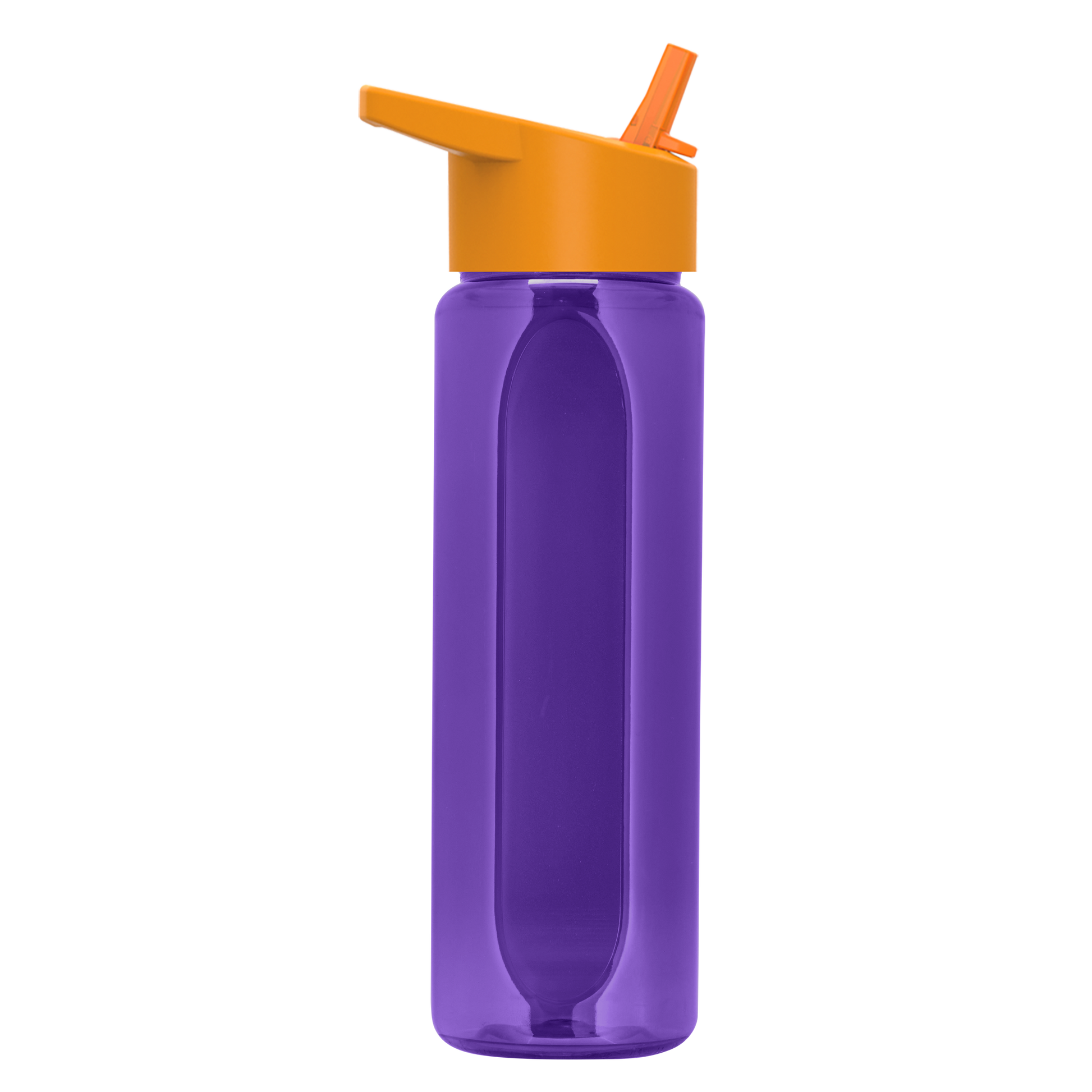 Boss Embossed RPET Bottle with Flip-Straw Lid - 26 oz.