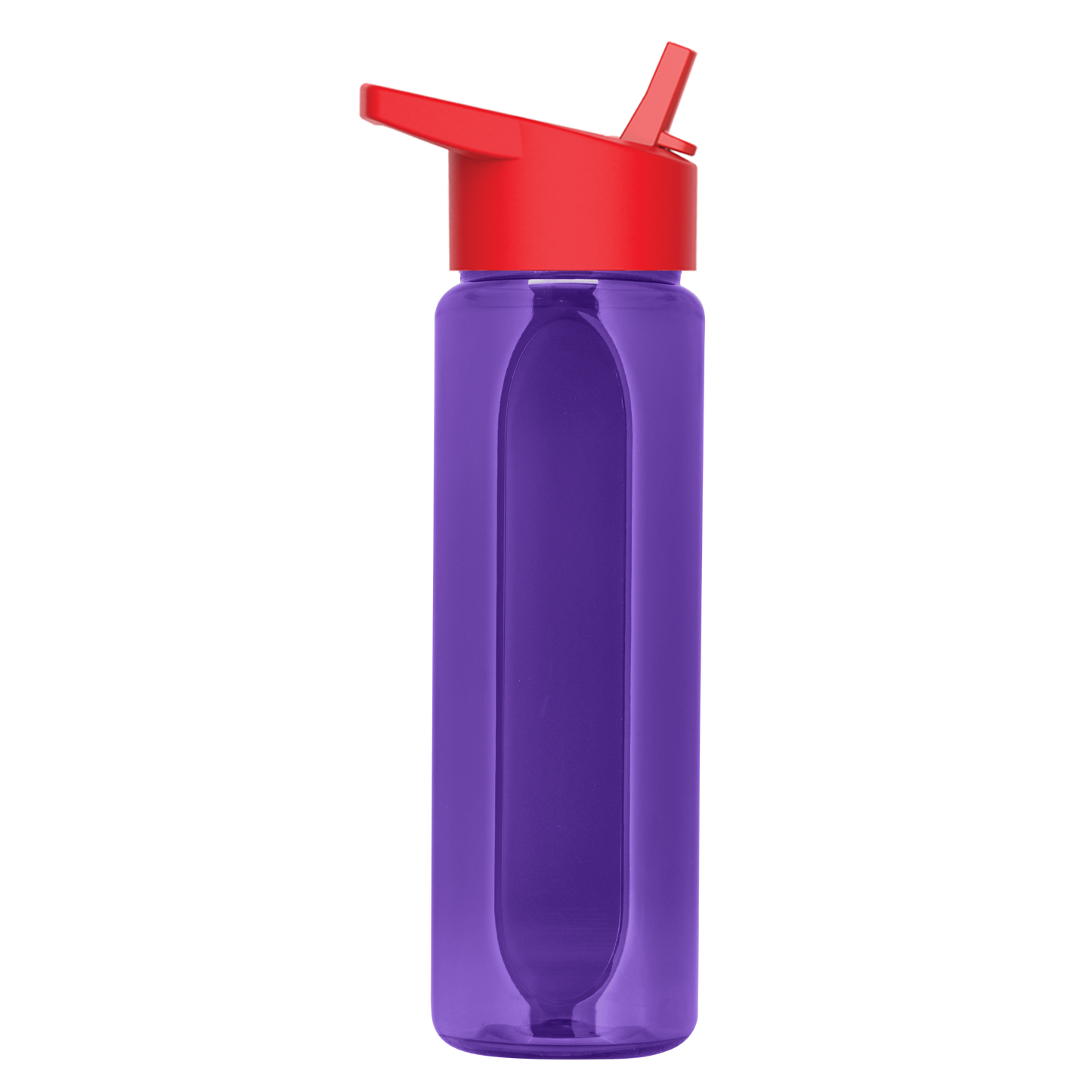 Boss Embossed RPET Bottle with Flip-Straw Lid - 26 oz.