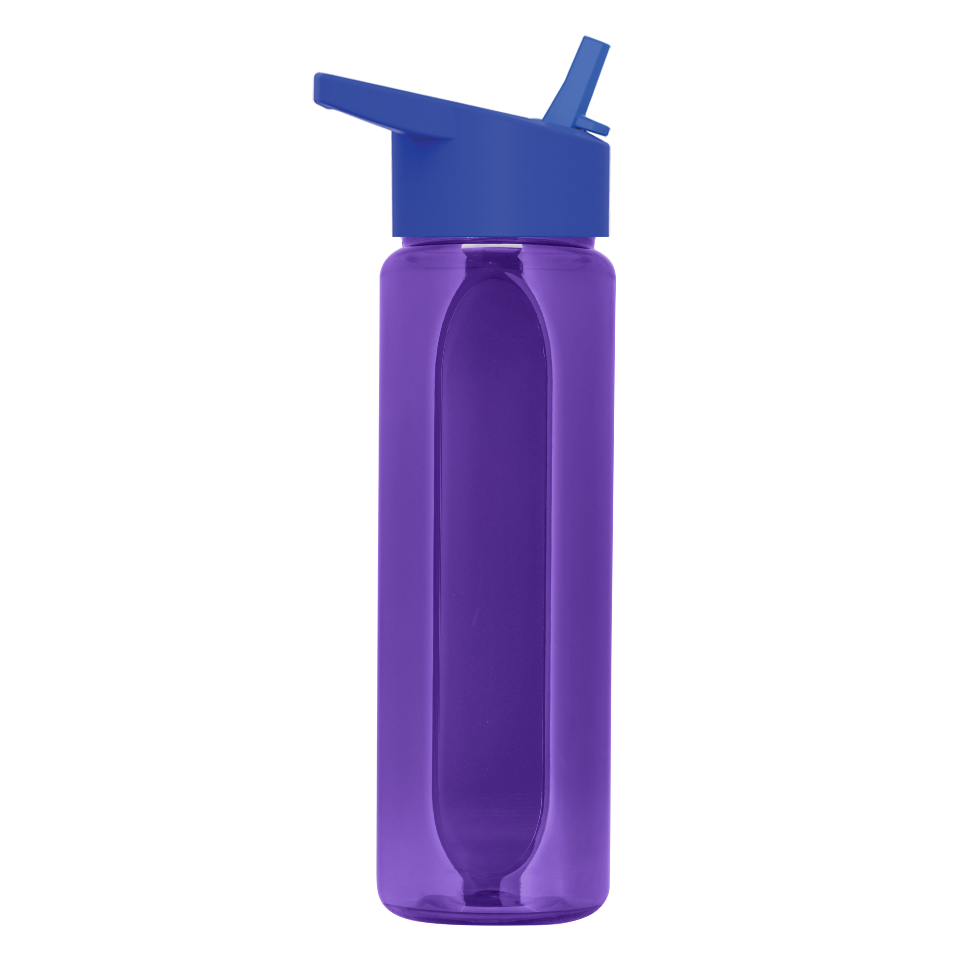 Boss Embossed RPET Bottle with Flip-Straw Lid - 26 oz.