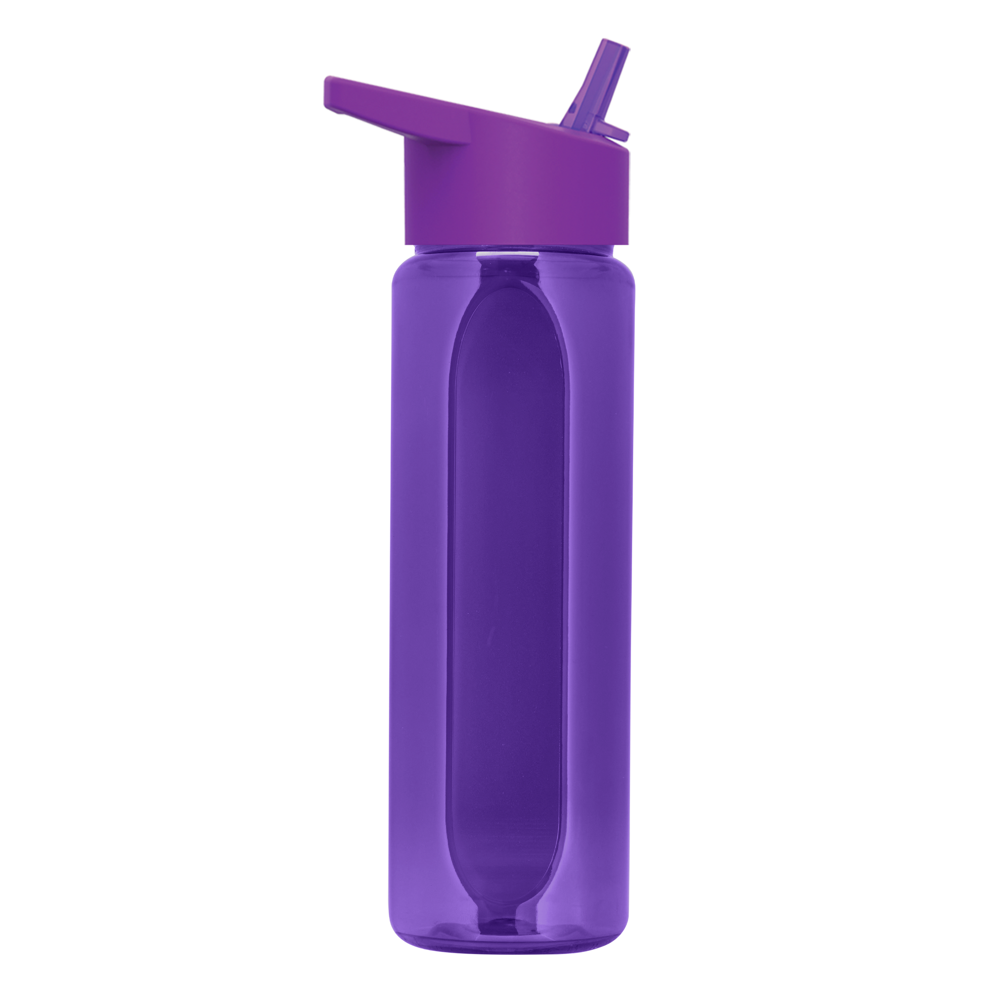 Boss Embossed RPET Bottle with Flip-Straw Lid - 26 oz.