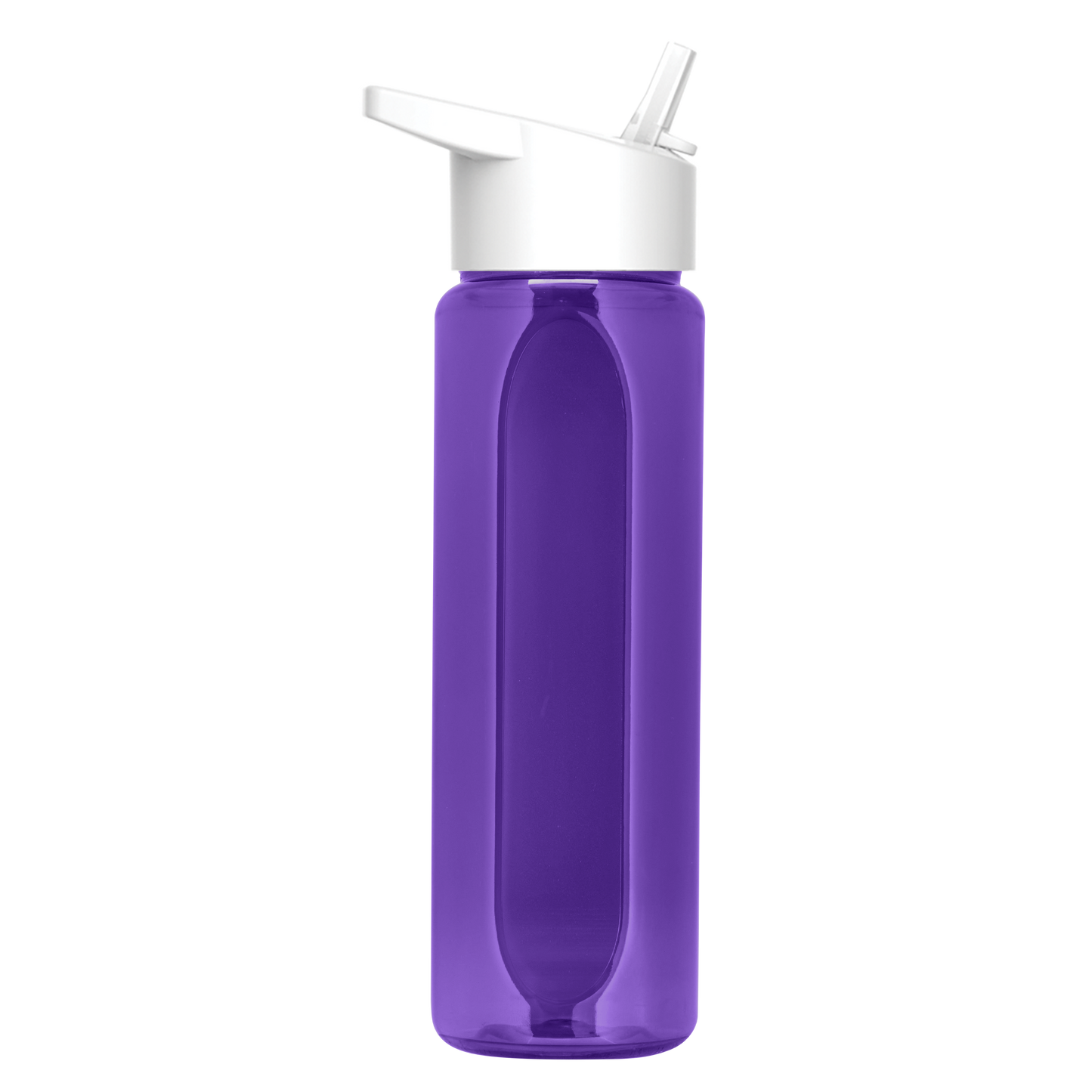 Boss Embossed RPET Bottle with Flip-Straw Lid - 26 oz.