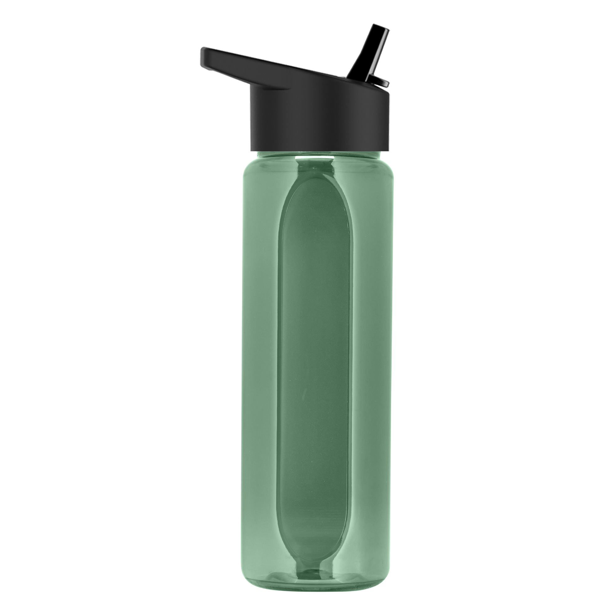 Boss Embossed RPET Bottle with Flip-Straw Lid - 26 oz.