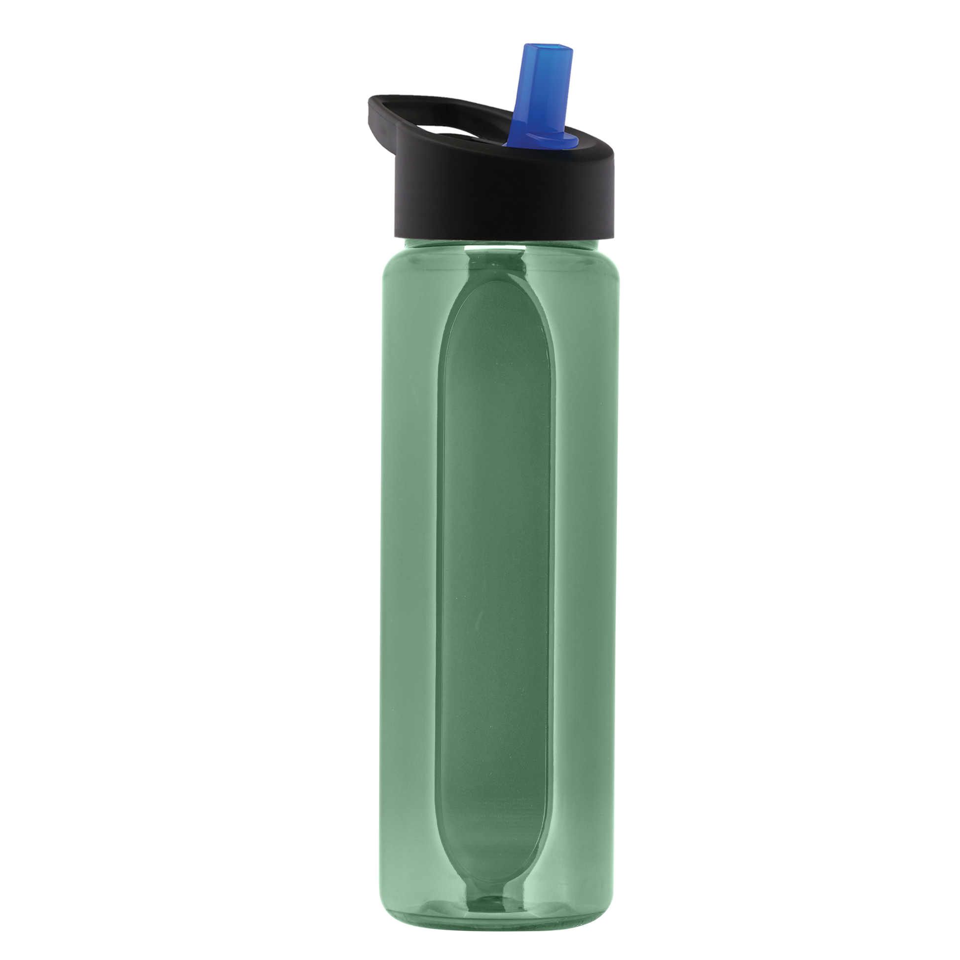 Boss Embossed RPET Bottle with Flip-Straw Lid - 26 oz.