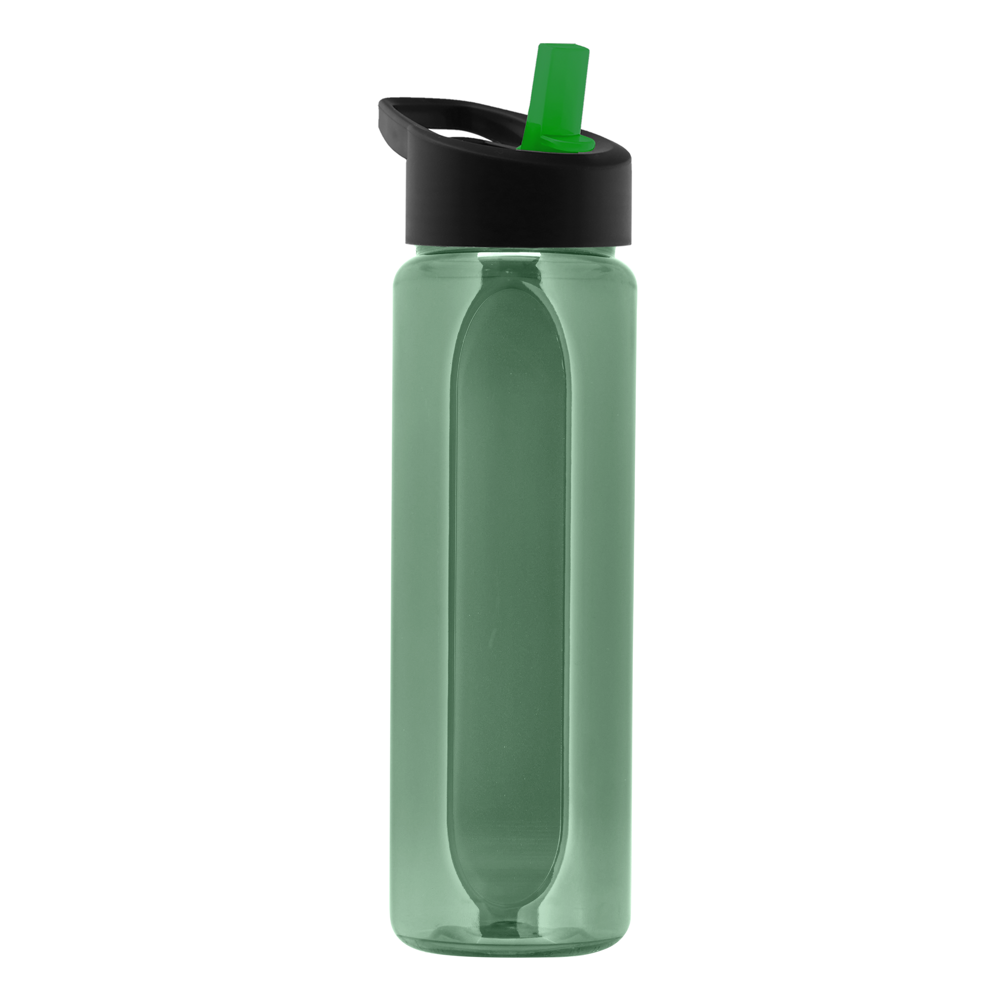Boss Embossed RPET Bottle with Flip-Straw Lid - 26 oz.