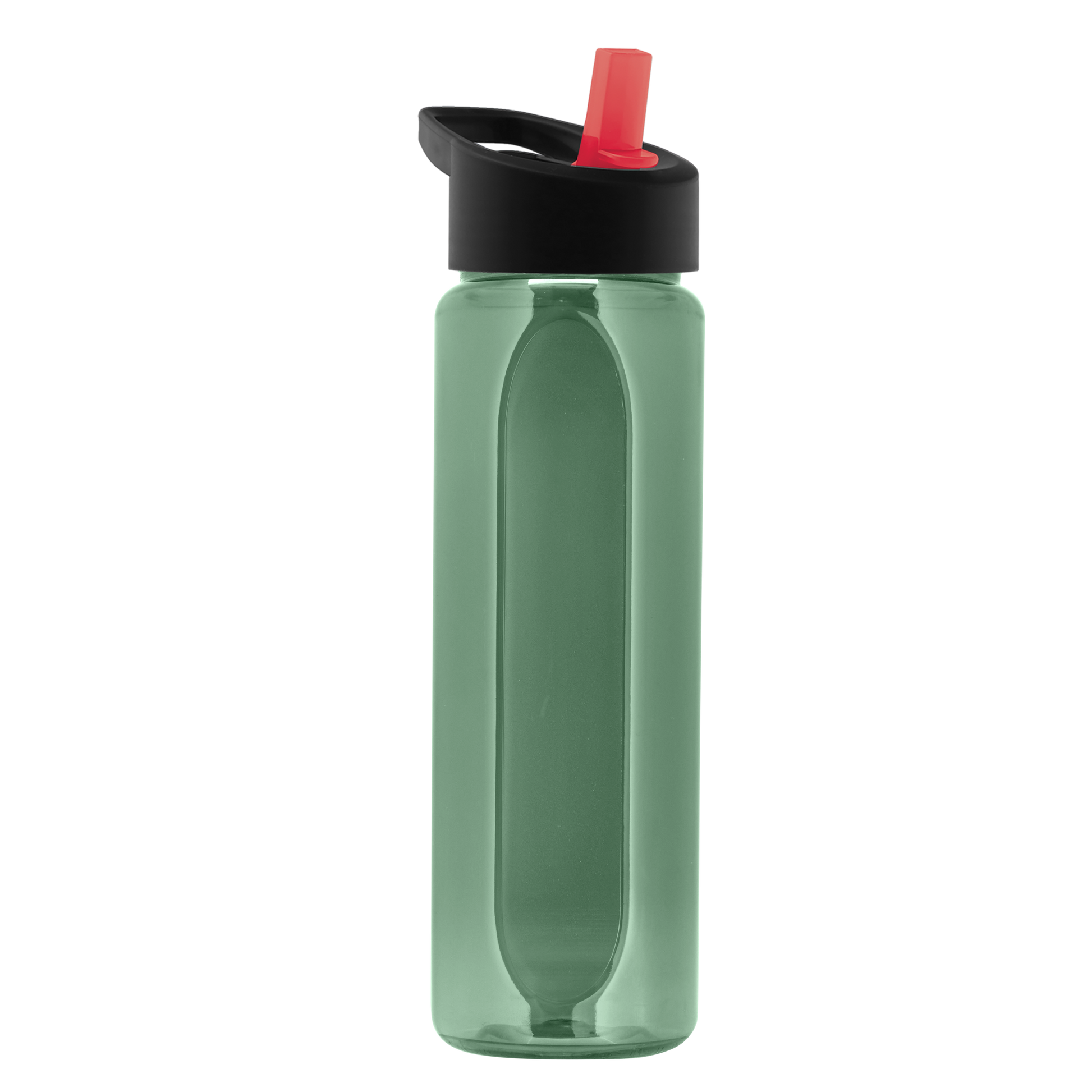 Boss Embossed RPET Bottle with Flip-Straw Lid - 26 oz.