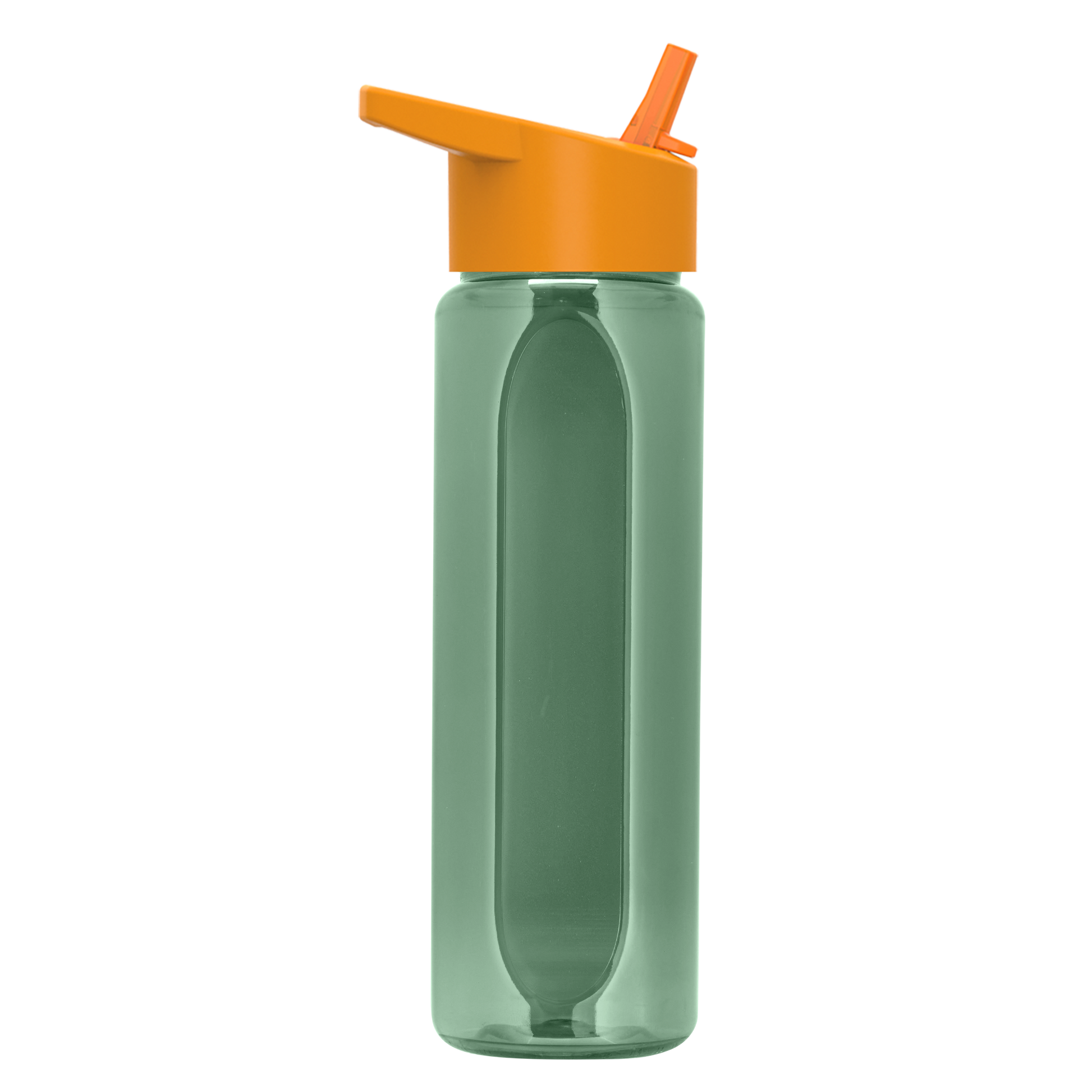 Boss Embossed RPET Bottle with Flip-Straw Lid - 26 oz.