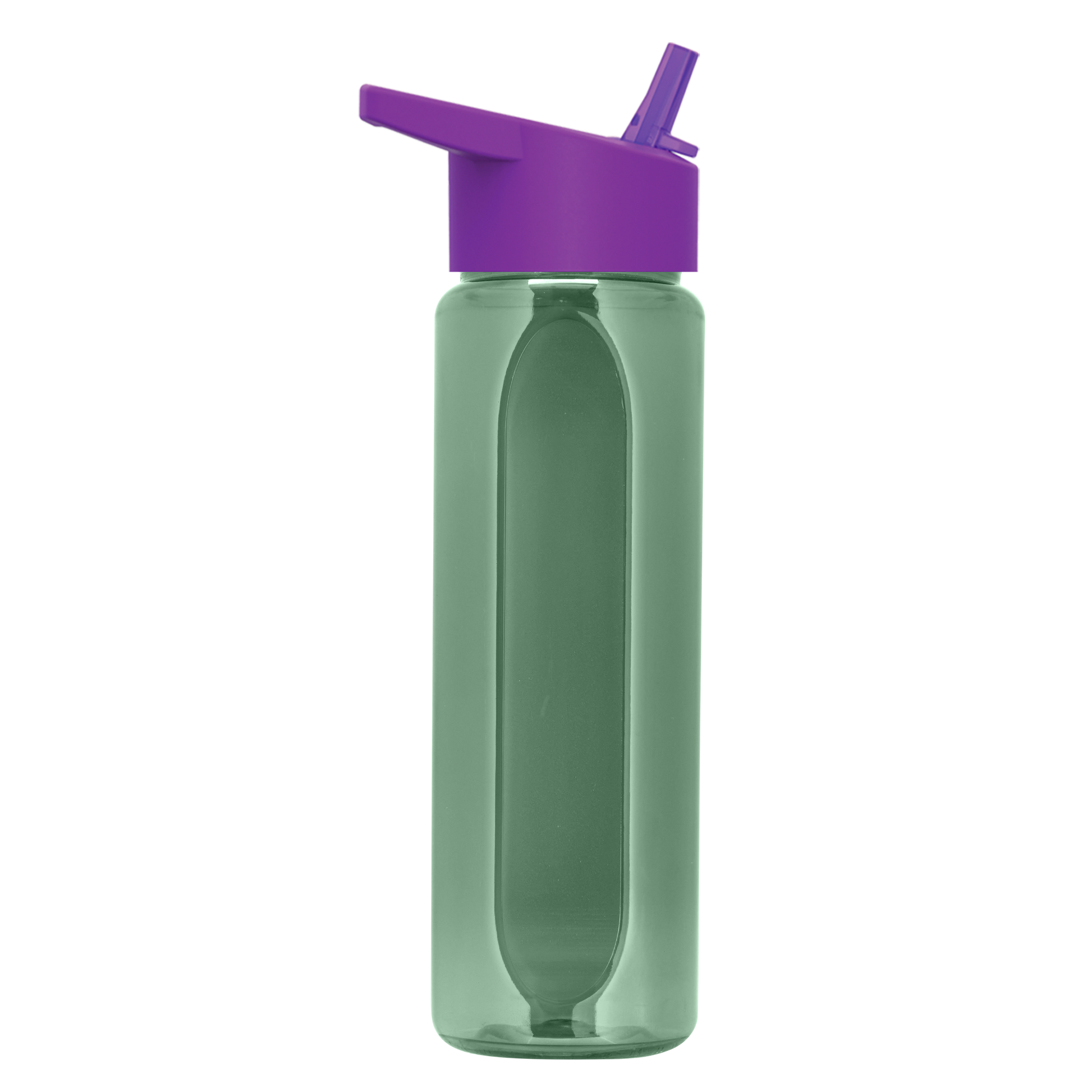Boss Embossed RPET Bottle with Flip-Straw Lid - 26 oz.