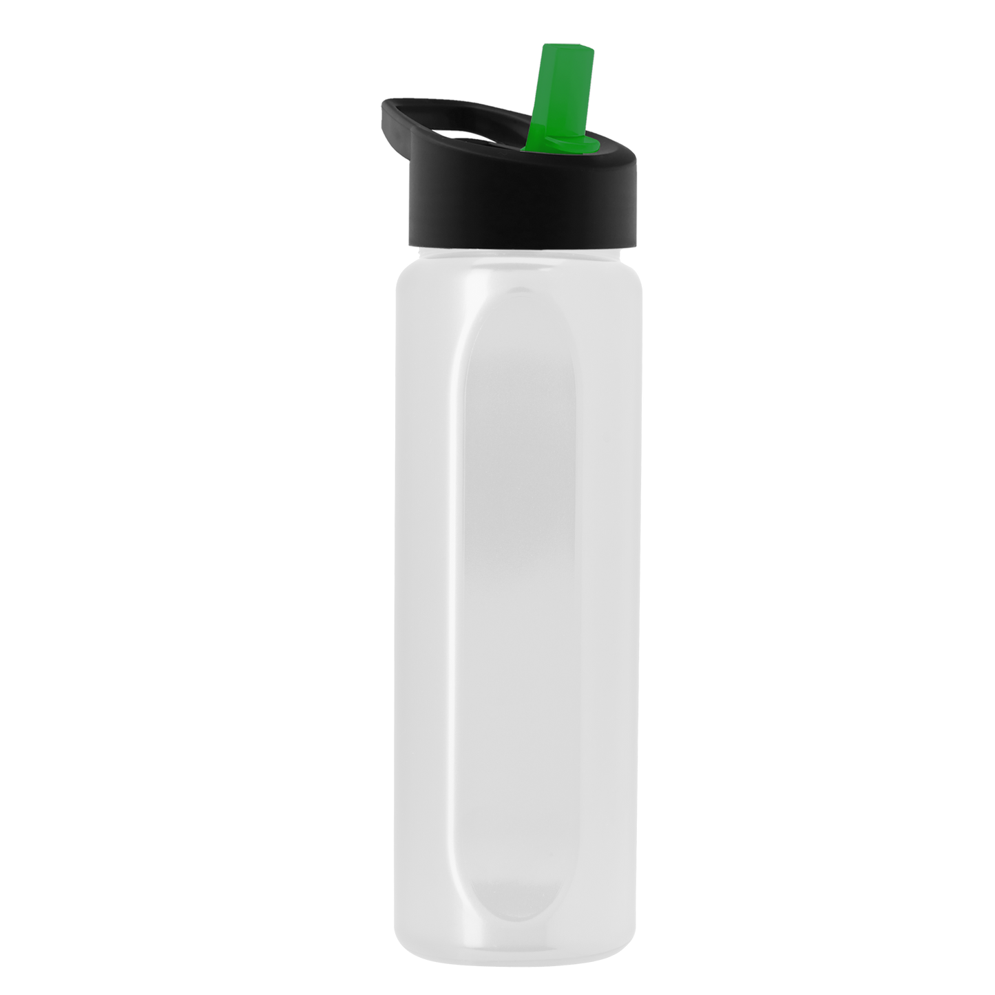 Boss Embossed RPET Bottle with Flip-Straw Lid - 26 oz.