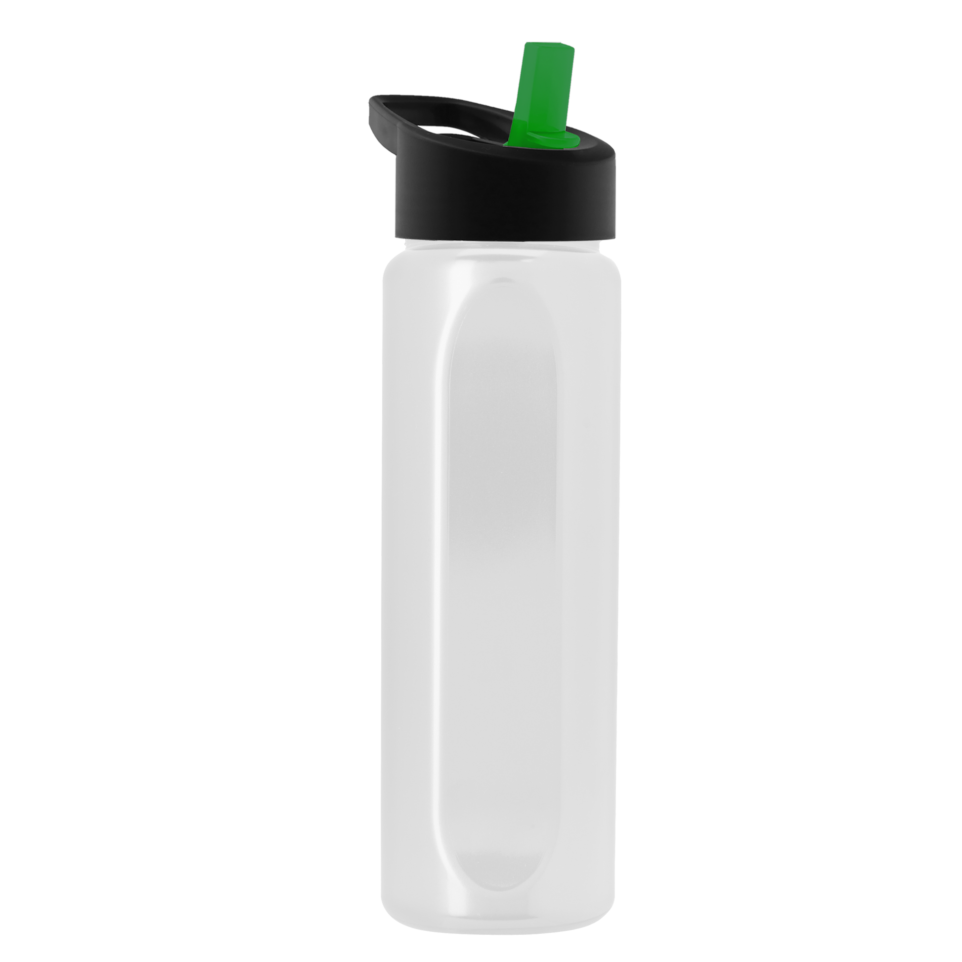 Boss Embossed RPET Bottle with Flip-Straw Lid - 26 oz.