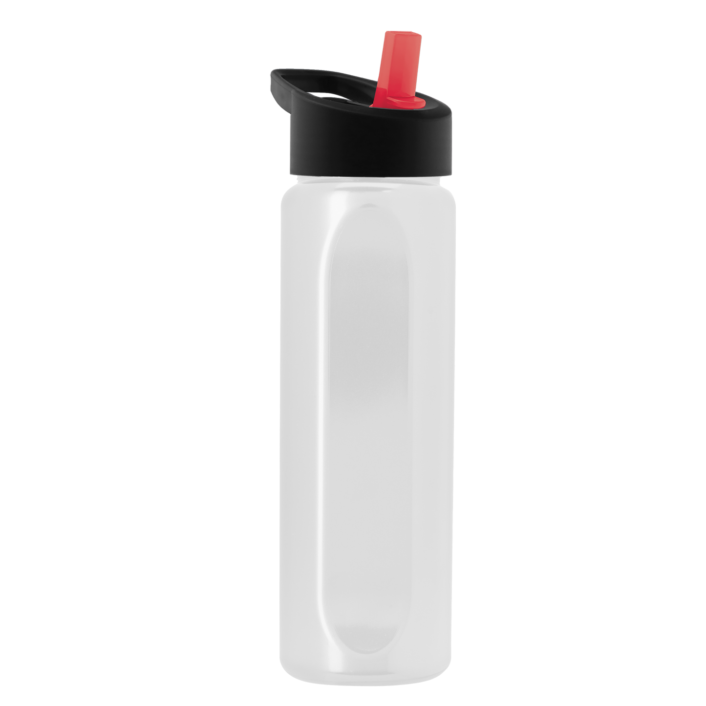Boss Embossed RPET Bottle with Flip-Straw Lid - 26 oz.