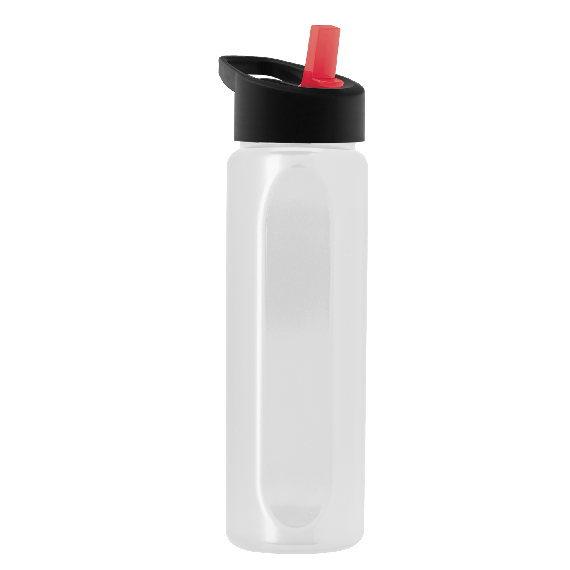 Boss Embossed RPET Bottle with Flip-Straw Lid - 26 oz.