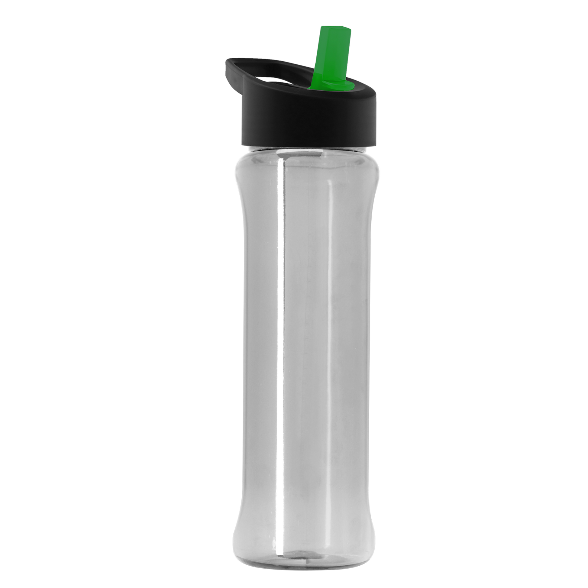 Boss Embossed RPET Bottle with Flip-Straw Lid - 26 oz.