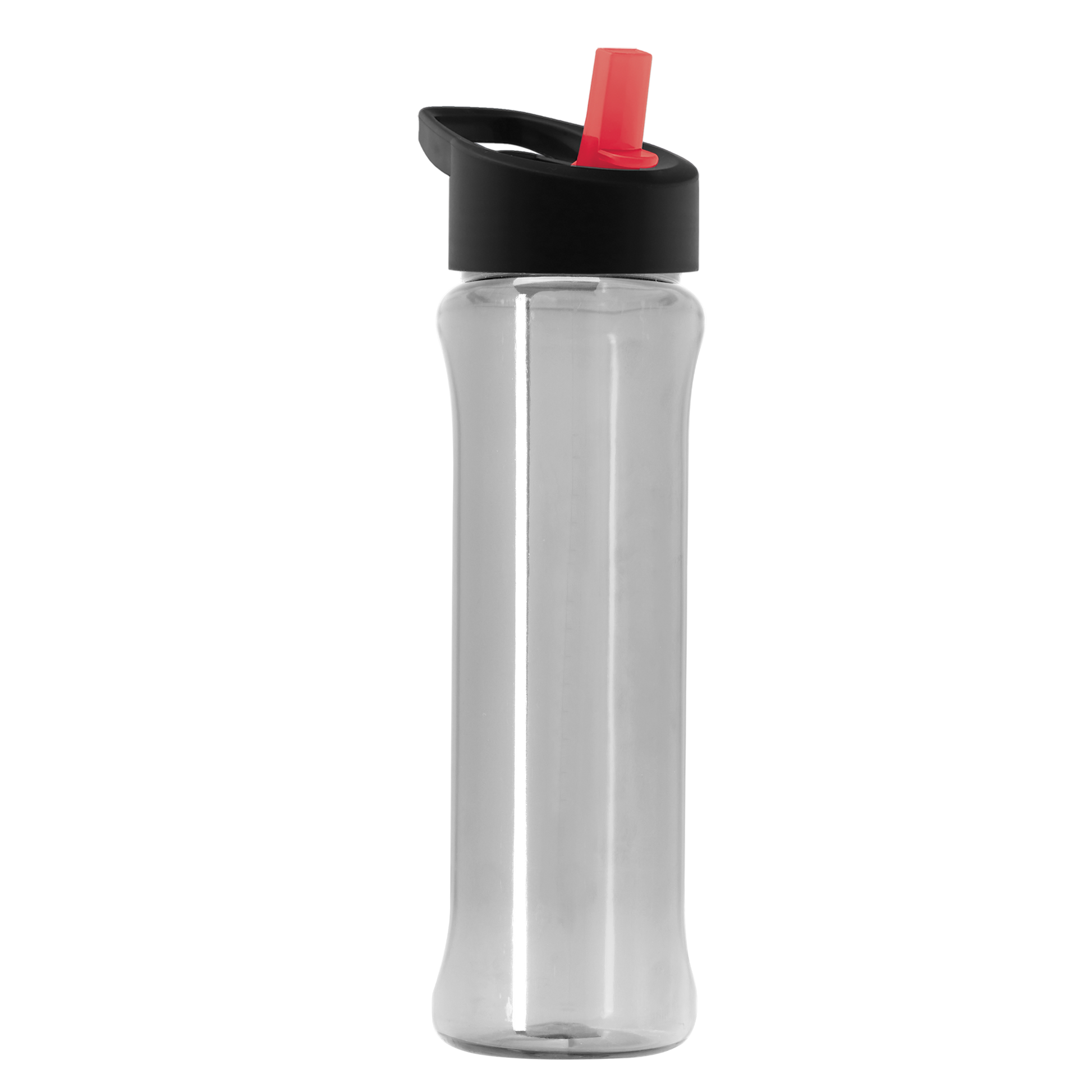 Boss Embossed RPET Bottle with Flip-Straw Lid - 26 oz.