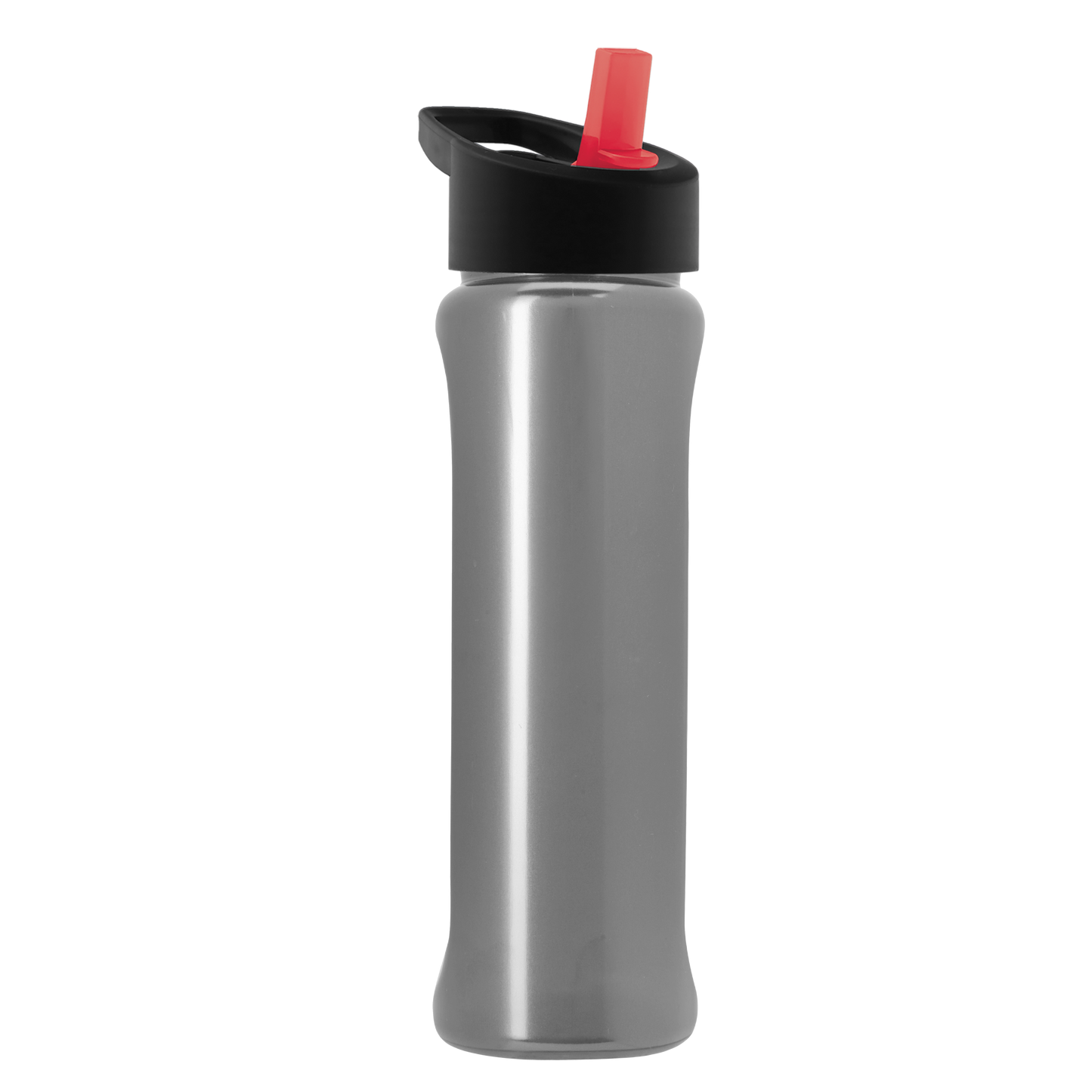 Boss Embossed RPET Bottle with Flip-Straw Lid - 26 oz.