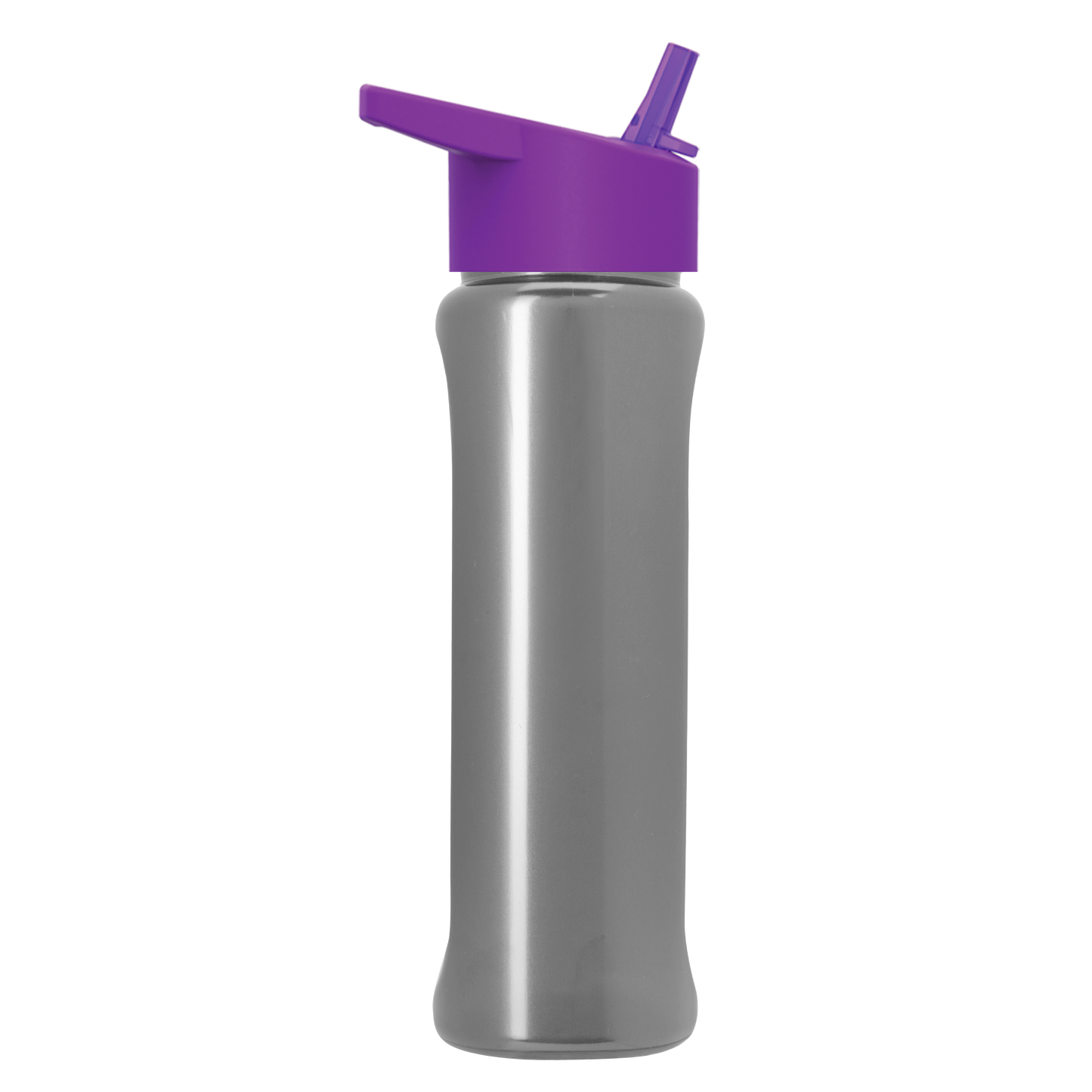 Boss Embossed RPET Bottle with Flip-Straw Lid - 26 oz.