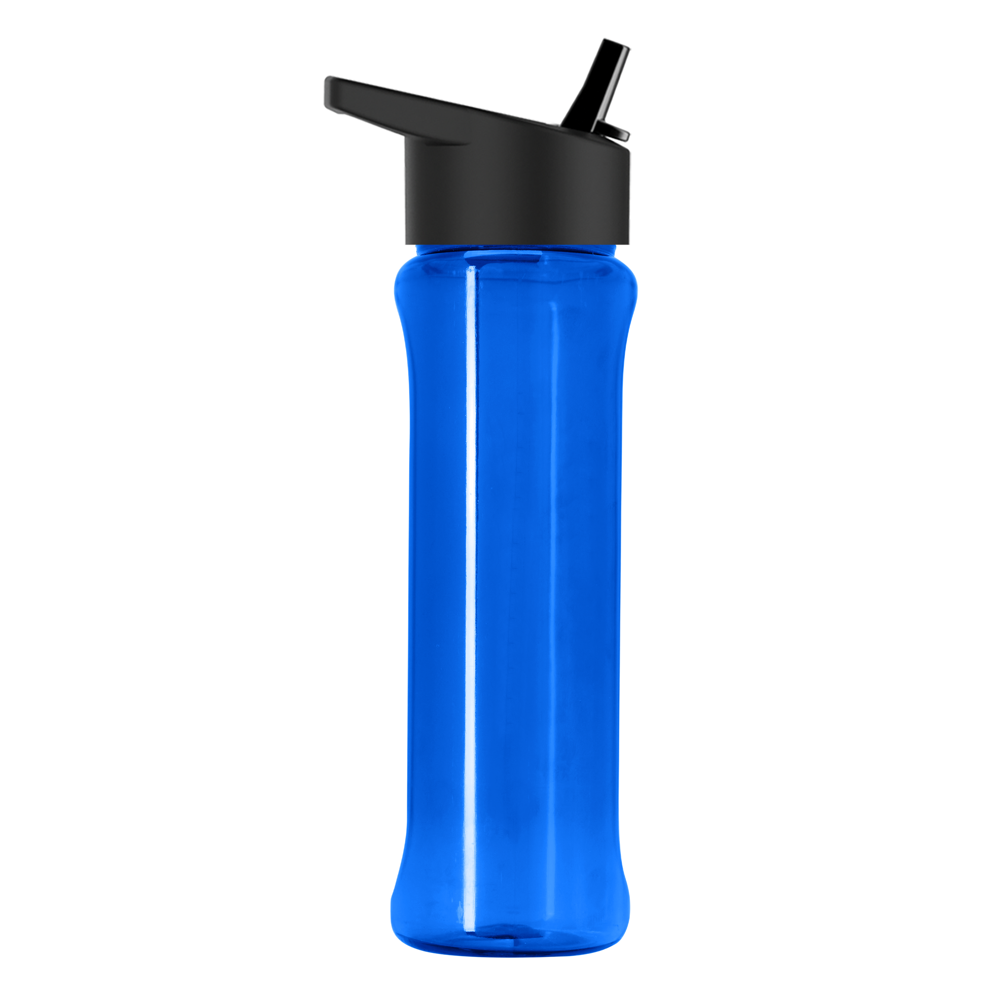 Boss Embossed RPET Bottle with Flip-Straw Lid - 26 oz.