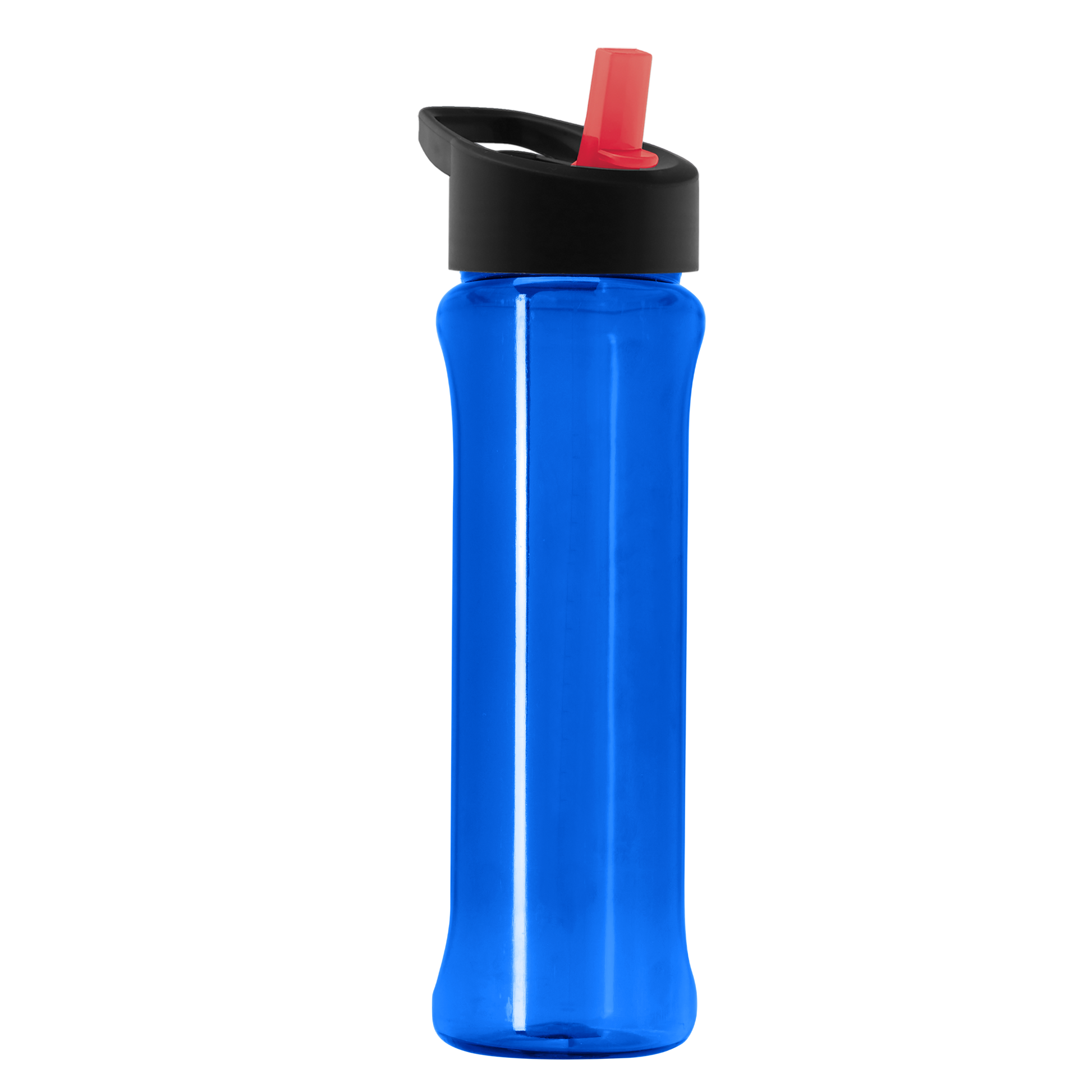 Boss Embossed RPET Bottle with Flip-Straw Lid - 26 oz.
