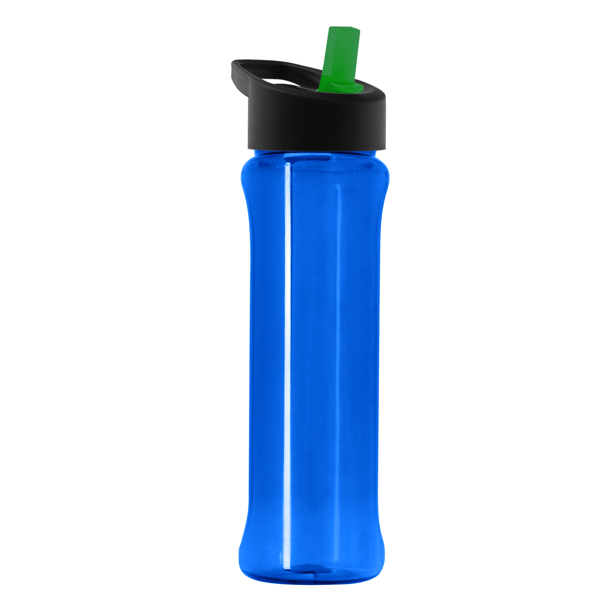 Boss Embossed RPET Bottle with Flip-Straw Lid - 26 oz.