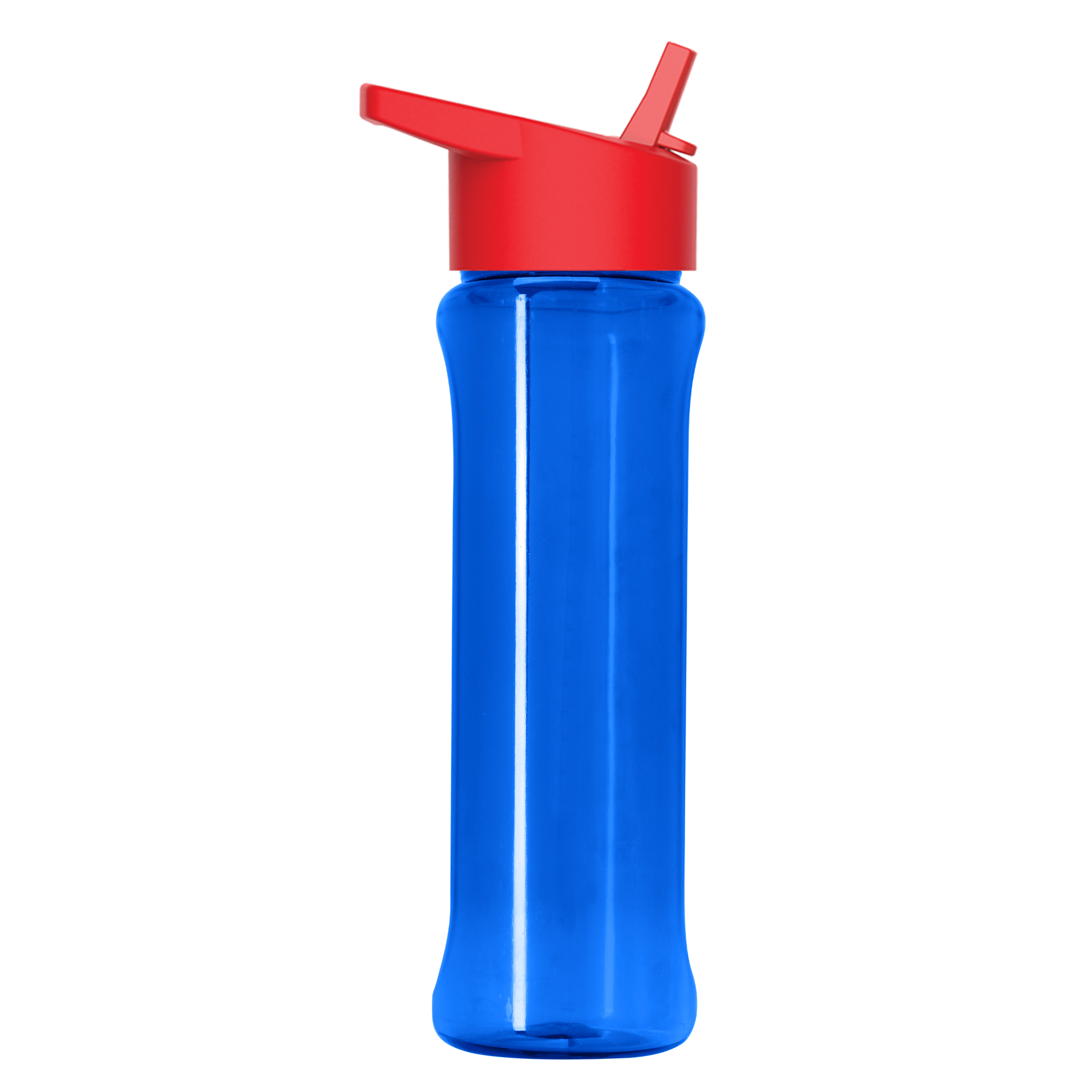 Boss Embossed RPET Bottle with Flip-Straw Lid - 26 oz.