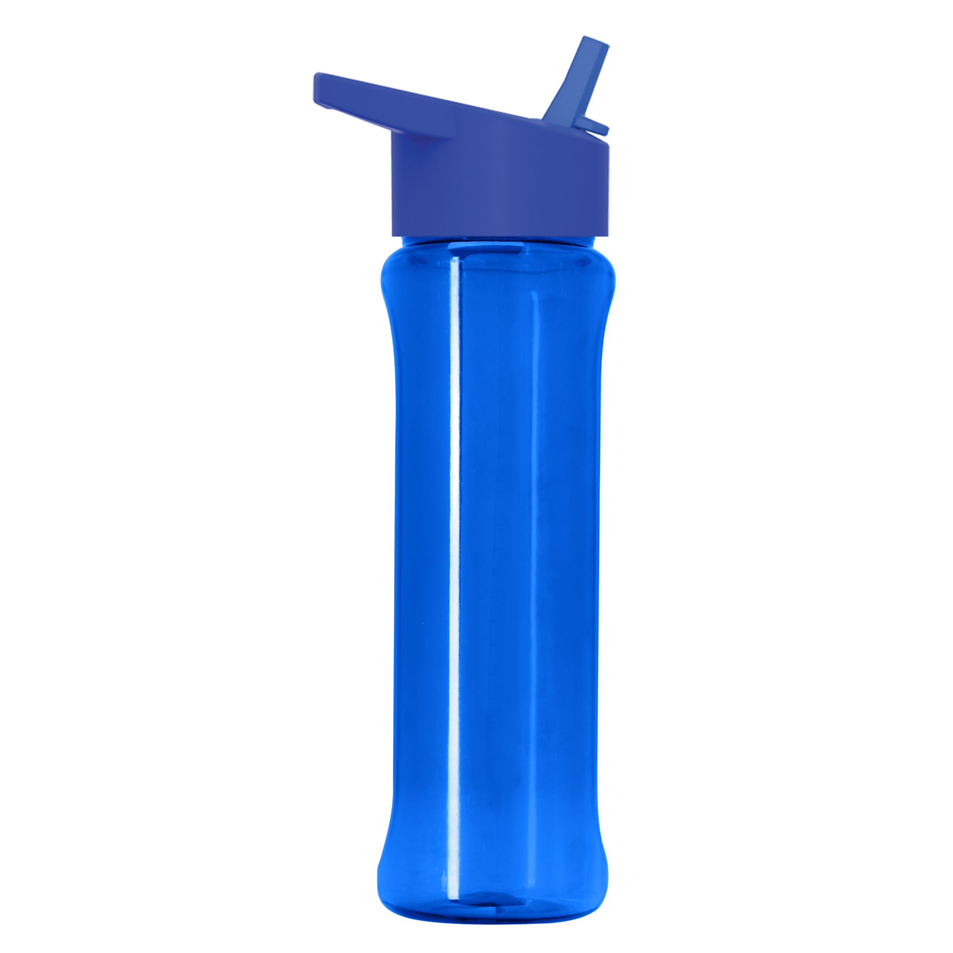 Boss Embossed RPET Bottle with Flip-Straw Lid - 26 oz.