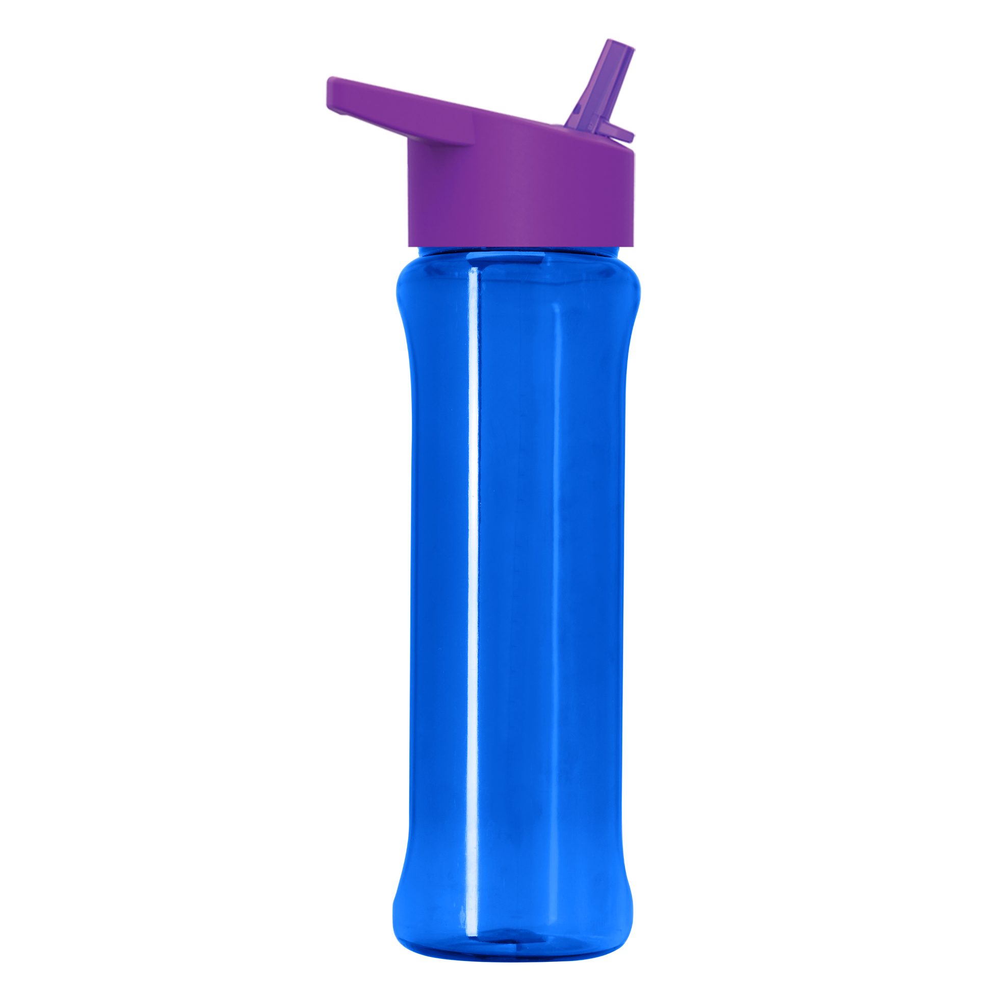 Boss Embossed RPET Bottle with Flip-Straw Lid - 26 oz.