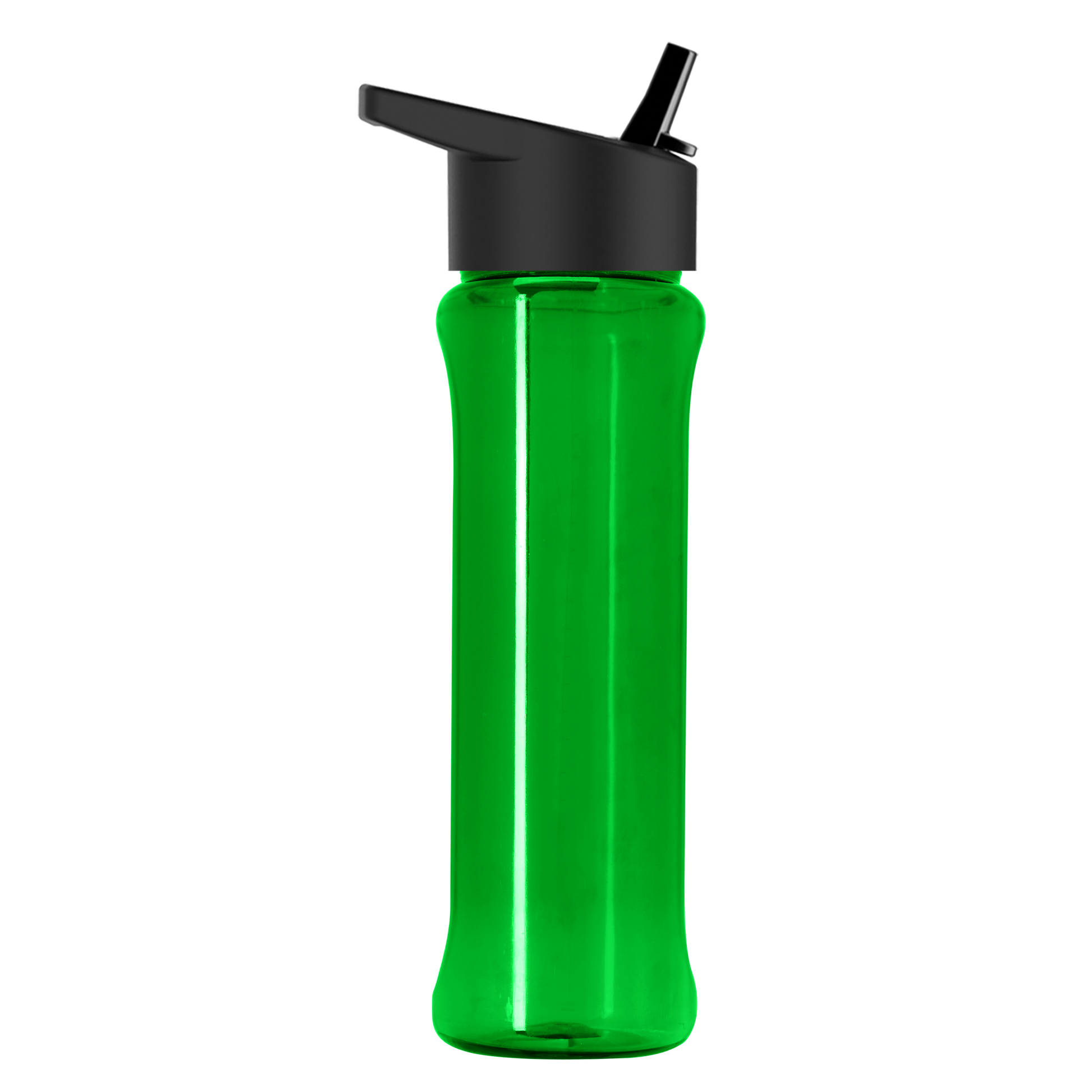 Boss Embossed RPET Bottle with Flip-Straw Lid - 26 oz.