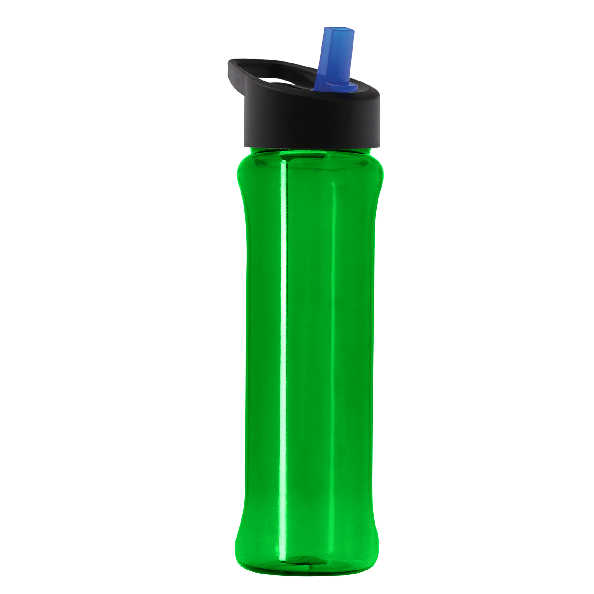 Boss Embossed RPET Bottle with Flip-Straw Lid - 26 oz.