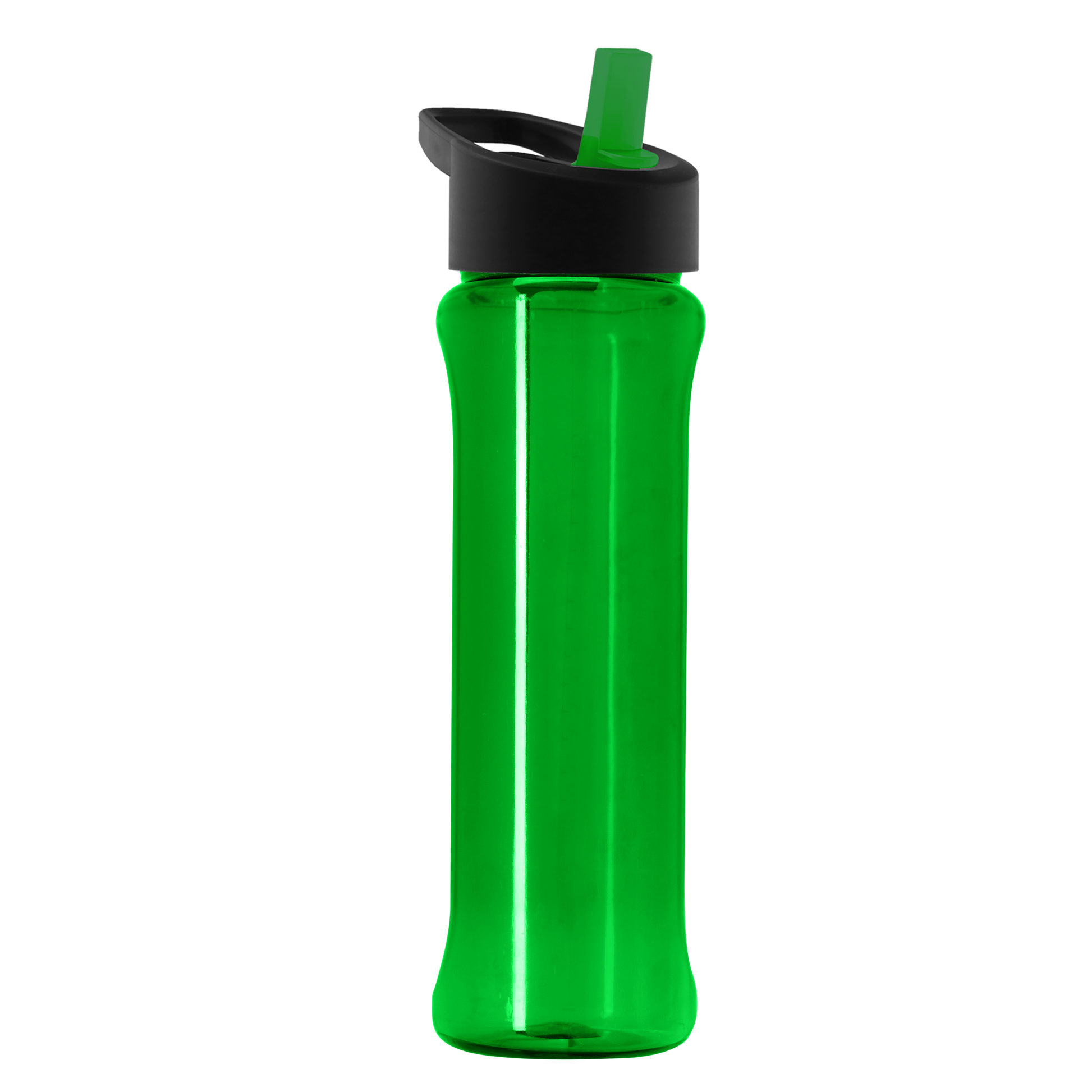 Boss Embossed RPET Bottle with Flip-Straw Lid - 26 oz.