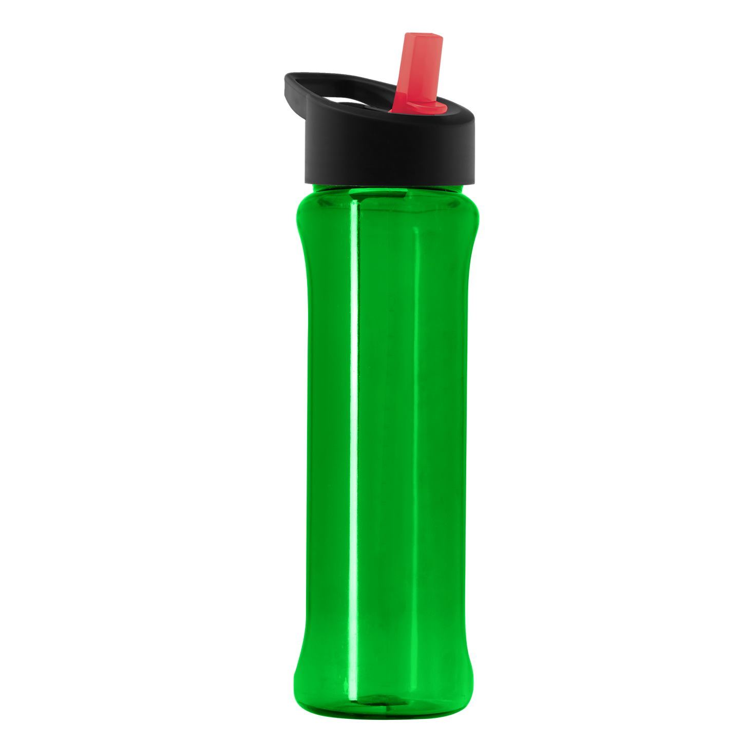 Boss Embossed RPET Bottle with Flip-Straw Lid - 26 oz.