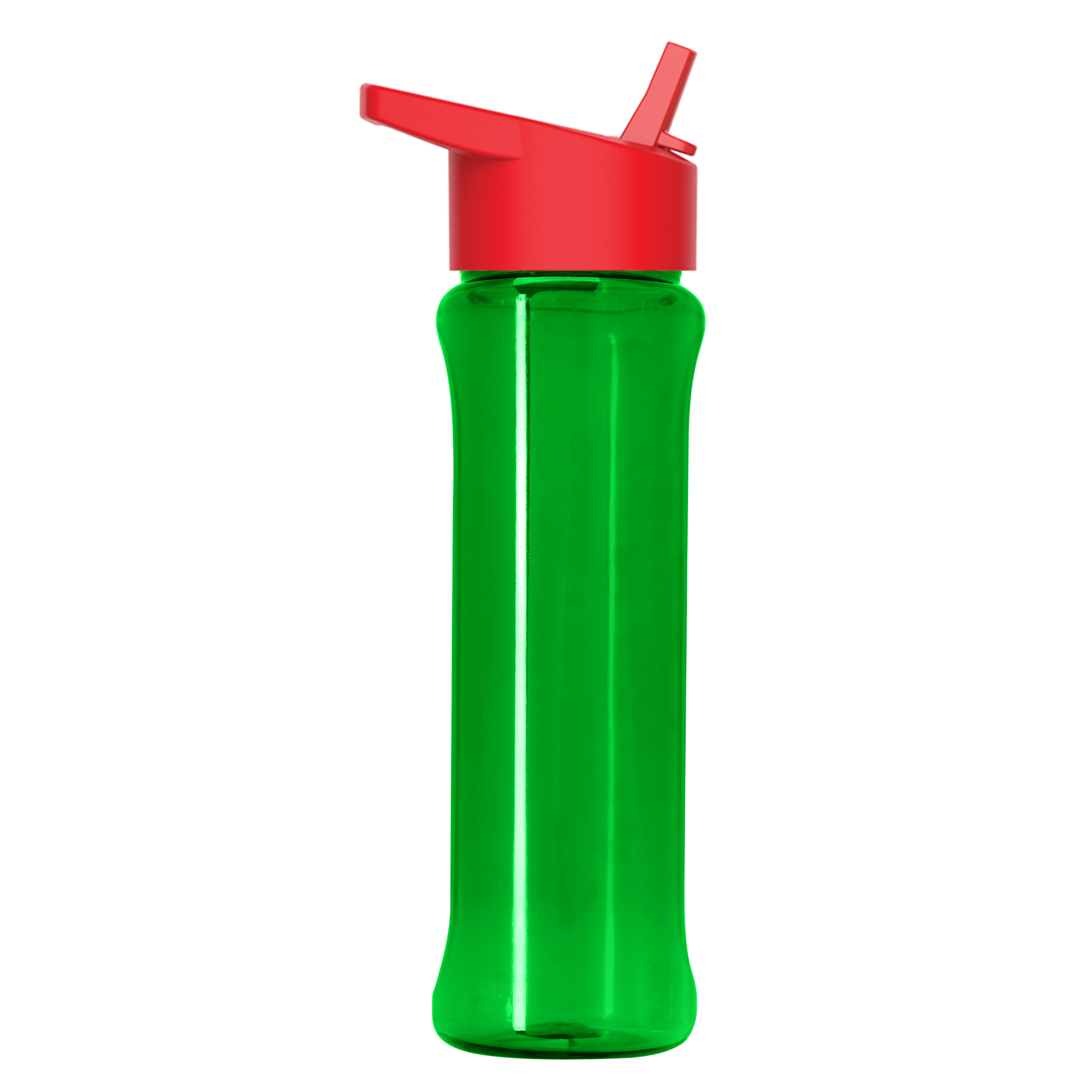 Boss Embossed RPET Bottle with Flip-Straw Lid - 26 oz.