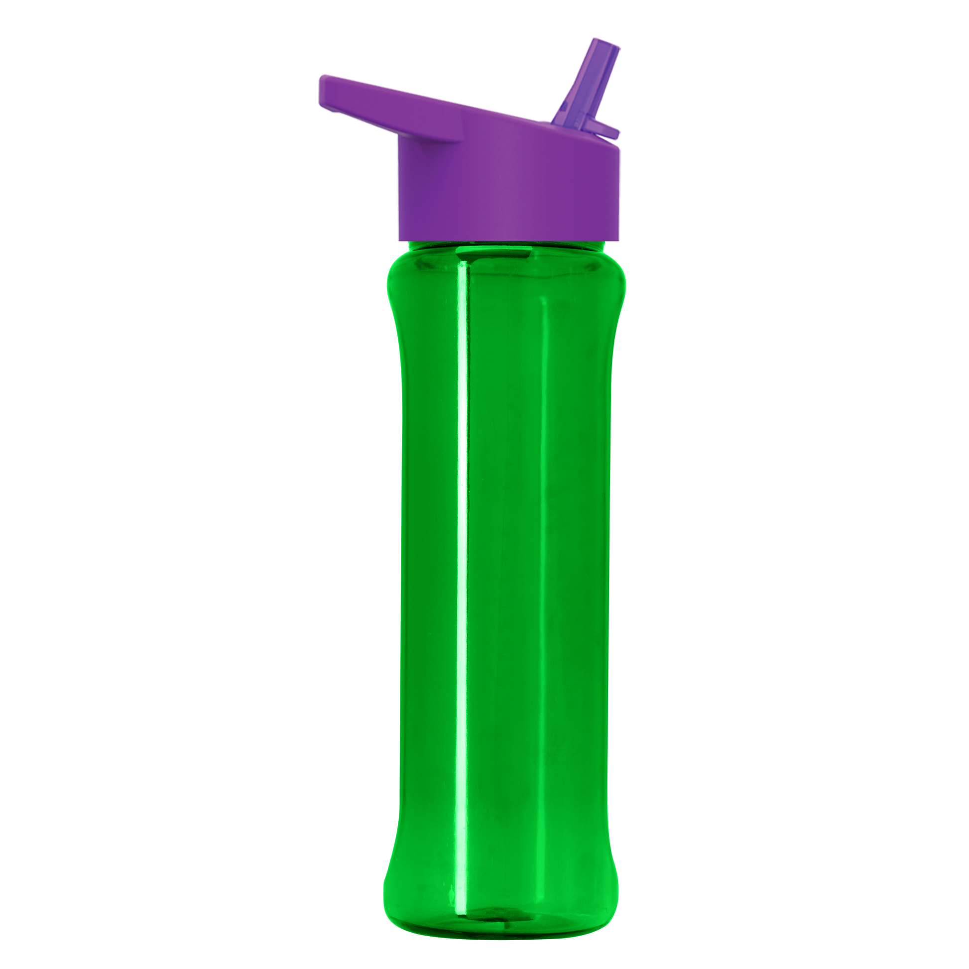 Boss Embossed RPET Bottle with Flip-Straw Lid - 26 oz.