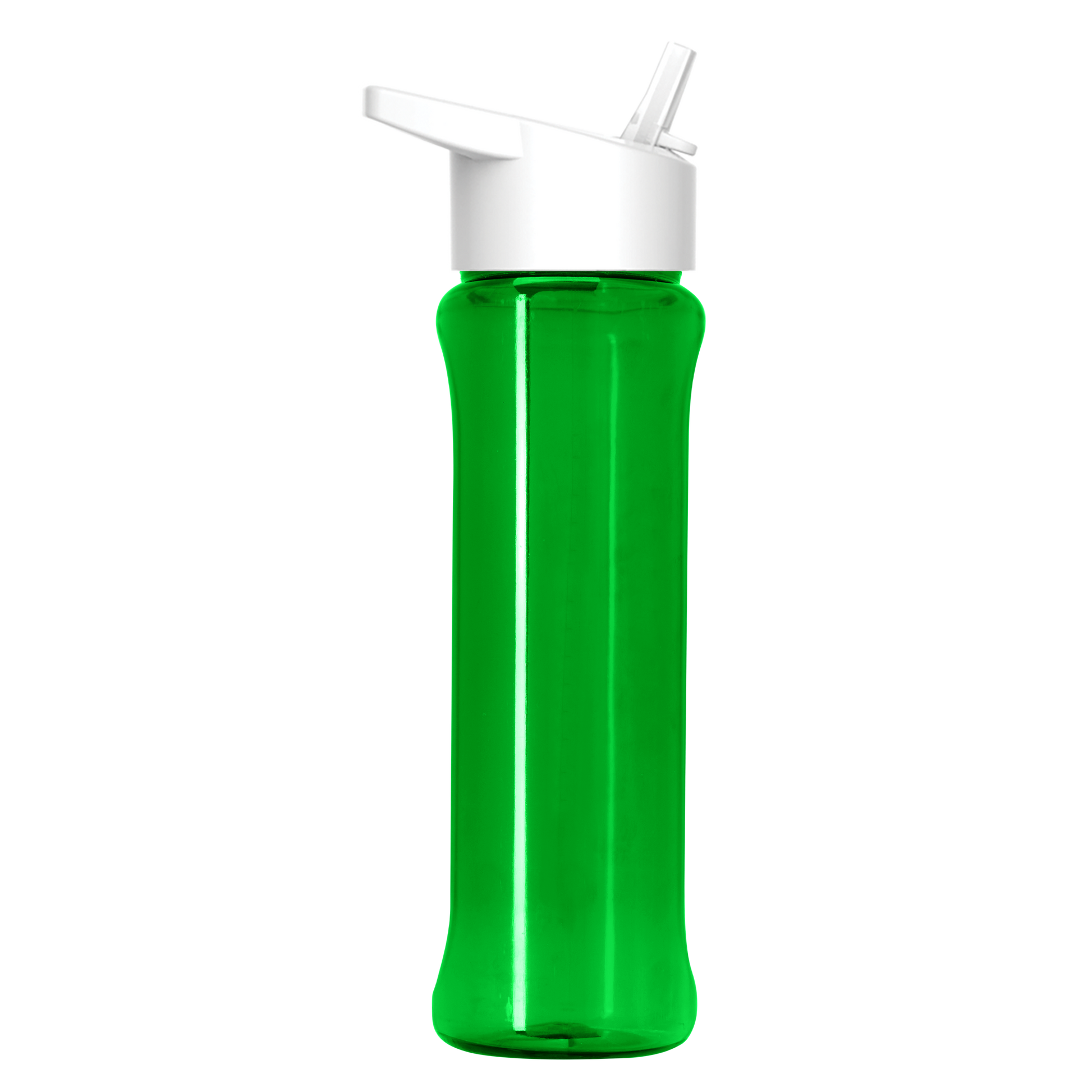 Boss Embossed RPET Bottle with Flip-Straw Lid - 26 oz.