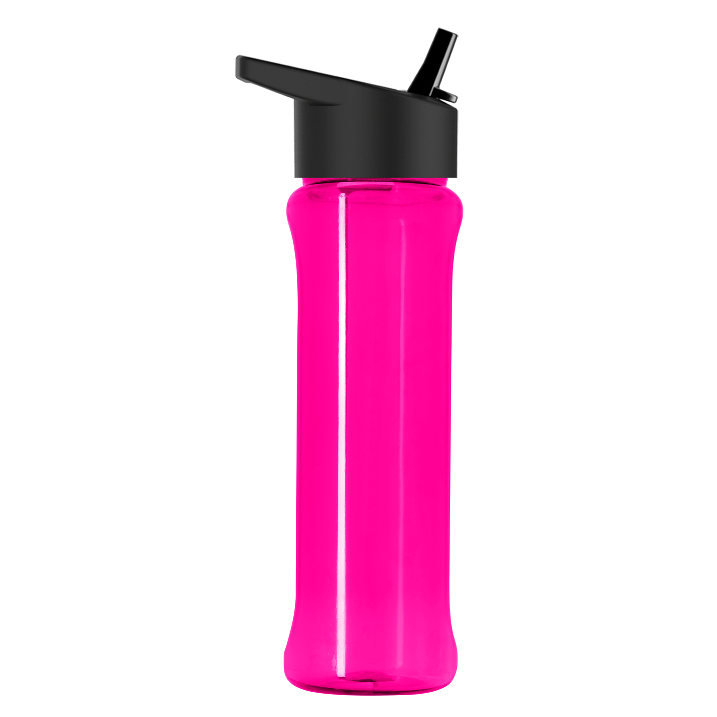 Boss Embossed RPET Bottle with Flip-Straw Lid - 26 oz.