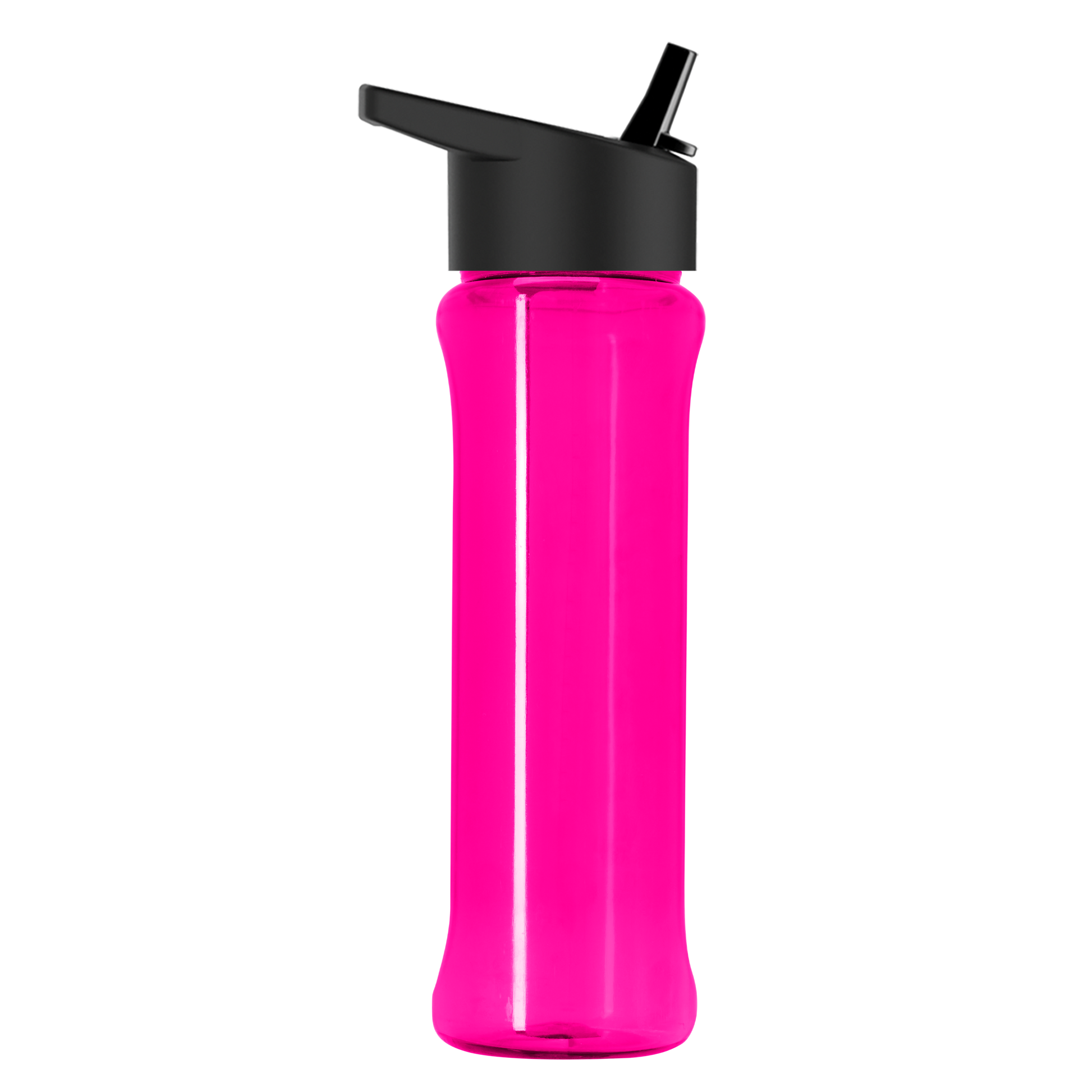 Boss Embossed RPET Bottle with Flip-Straw Lid - 26 oz.