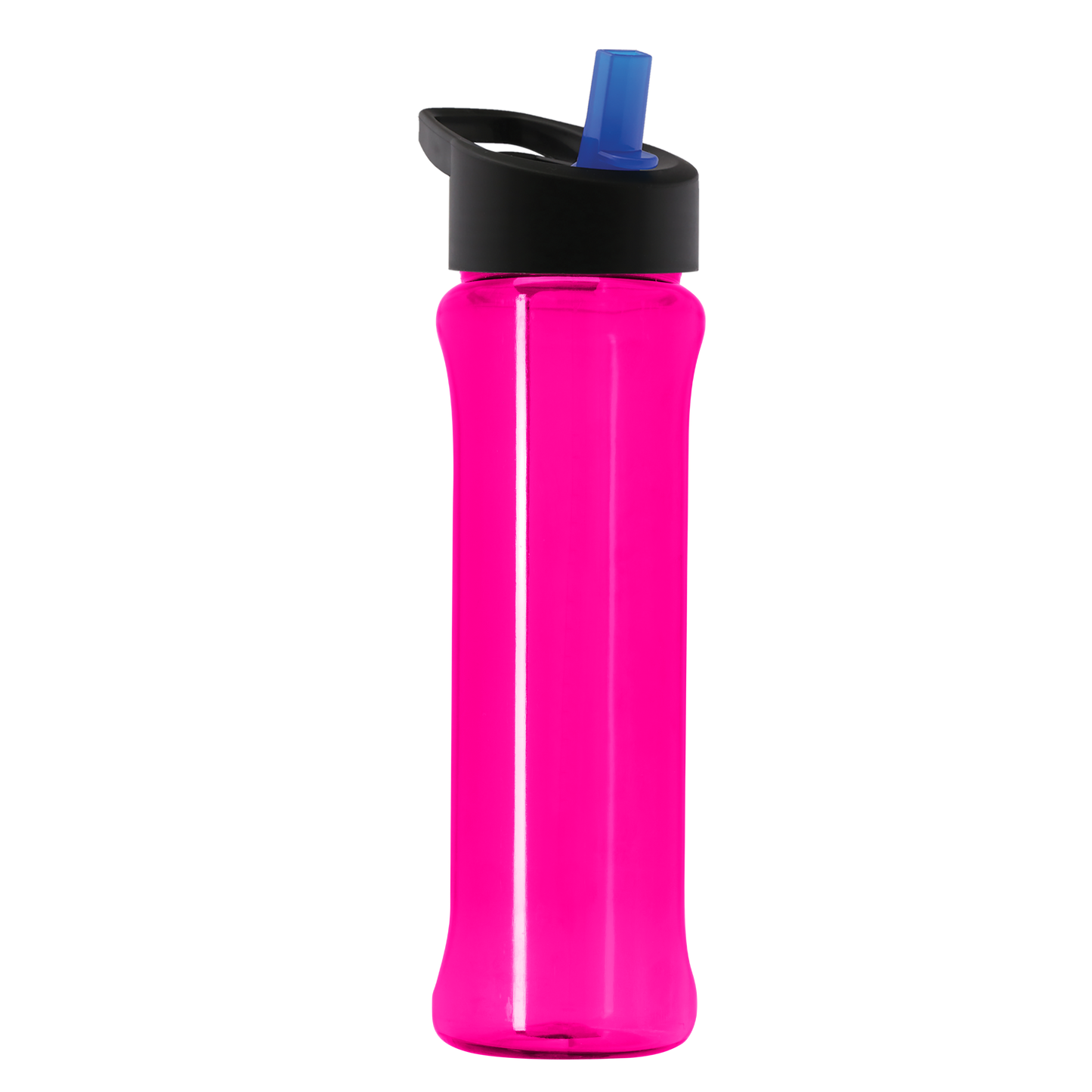 Boss Embossed RPET Bottle with Flip-Straw Lid - 26 oz.