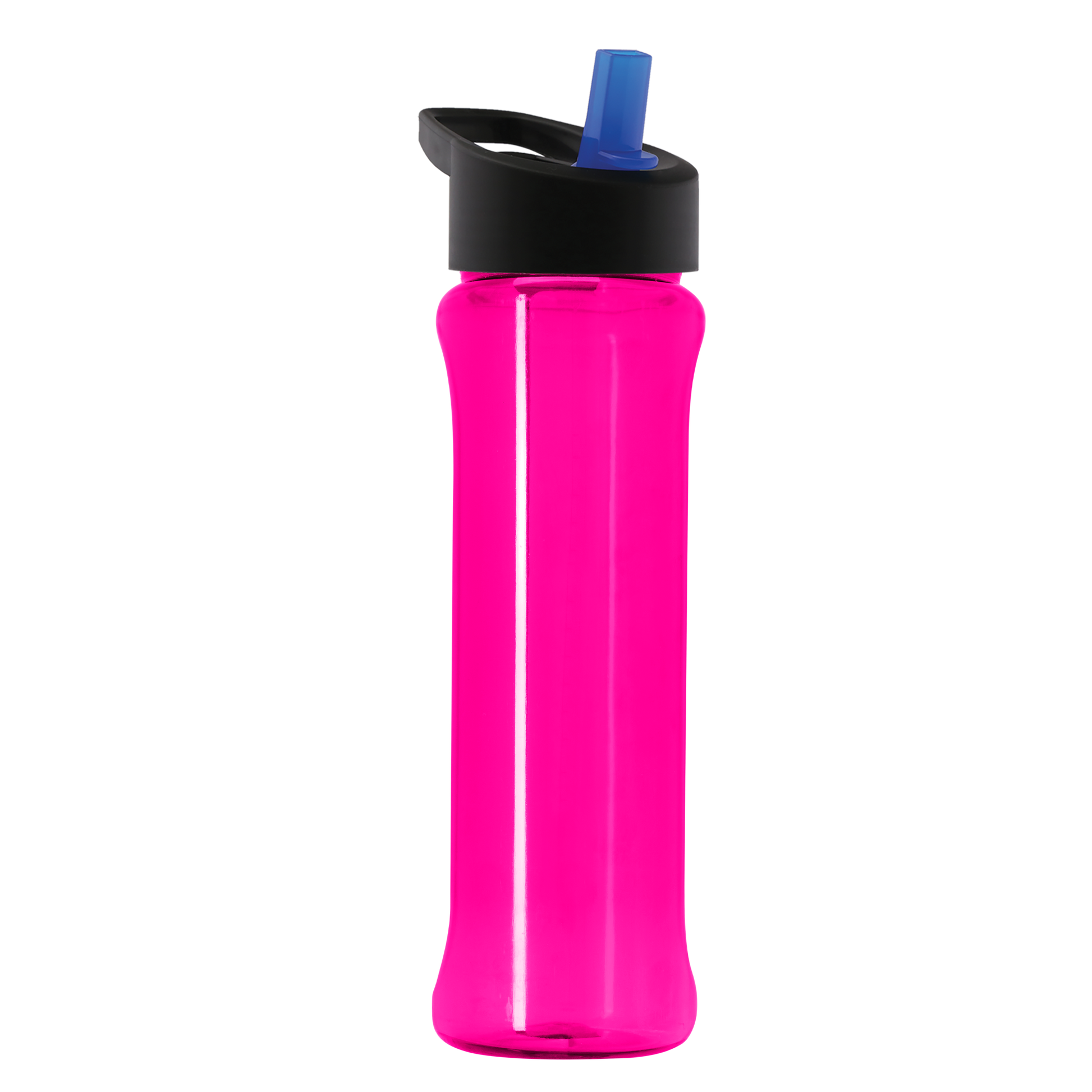 Boss Embossed RPET Bottle with Flip-Straw Lid - 26 oz.