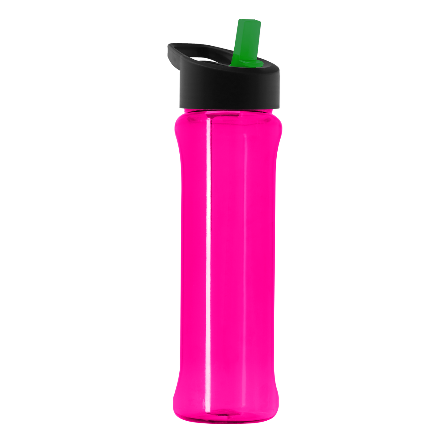 Boss Embossed RPET Bottle with Flip-Straw Lid - 26 oz.