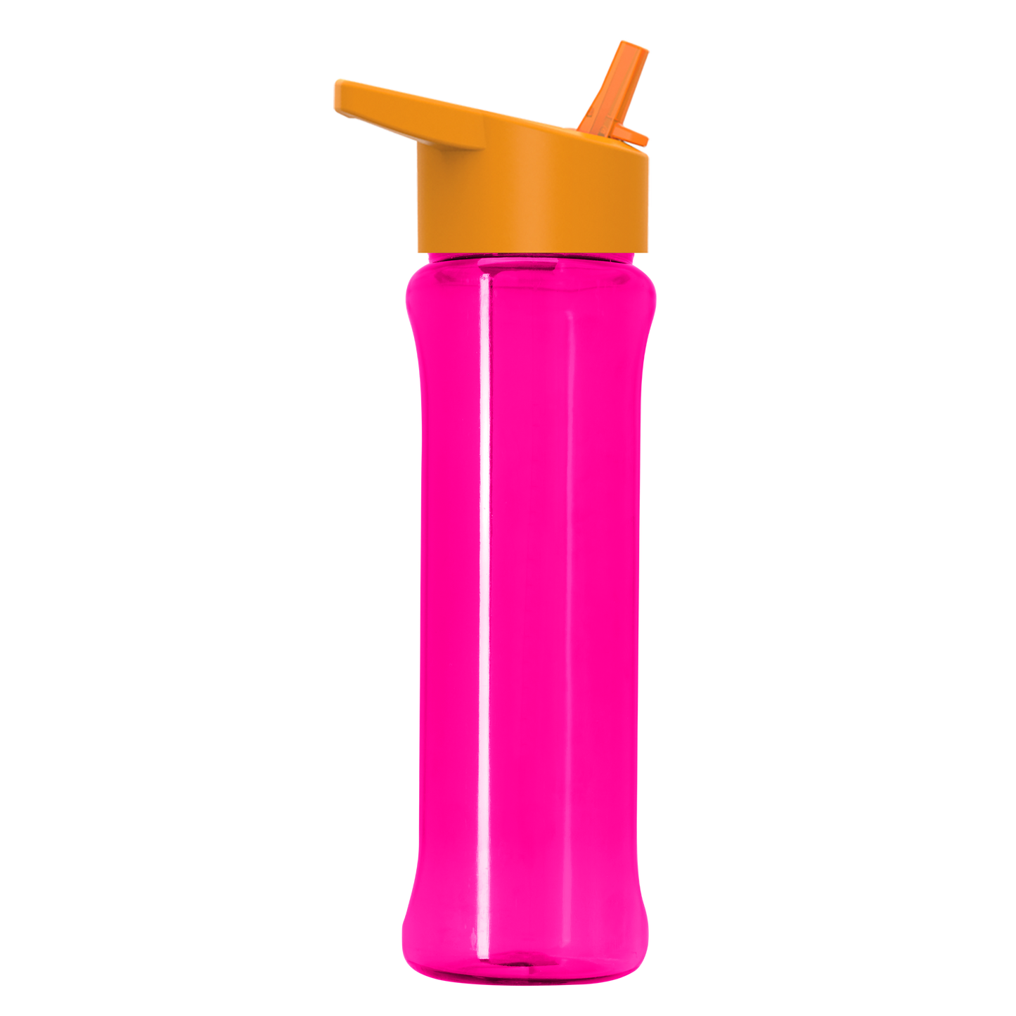 Boss Embossed RPET Bottle with Flip-Straw Lid - 26 oz.