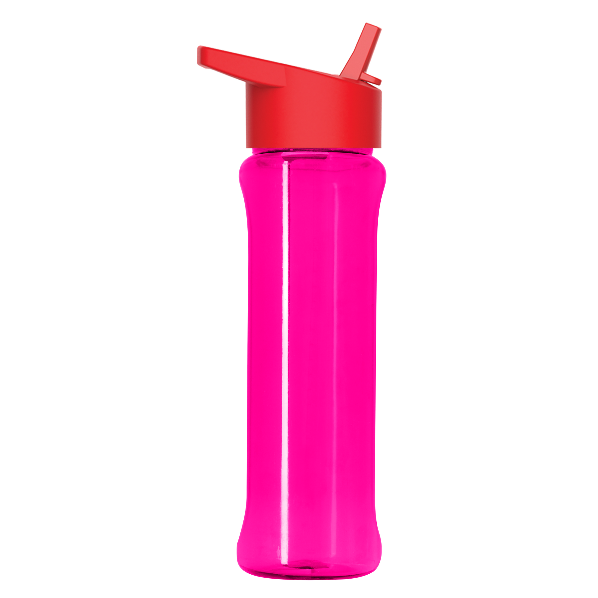 Boss Embossed RPET Bottle with Flip-Straw Lid - 26 oz.