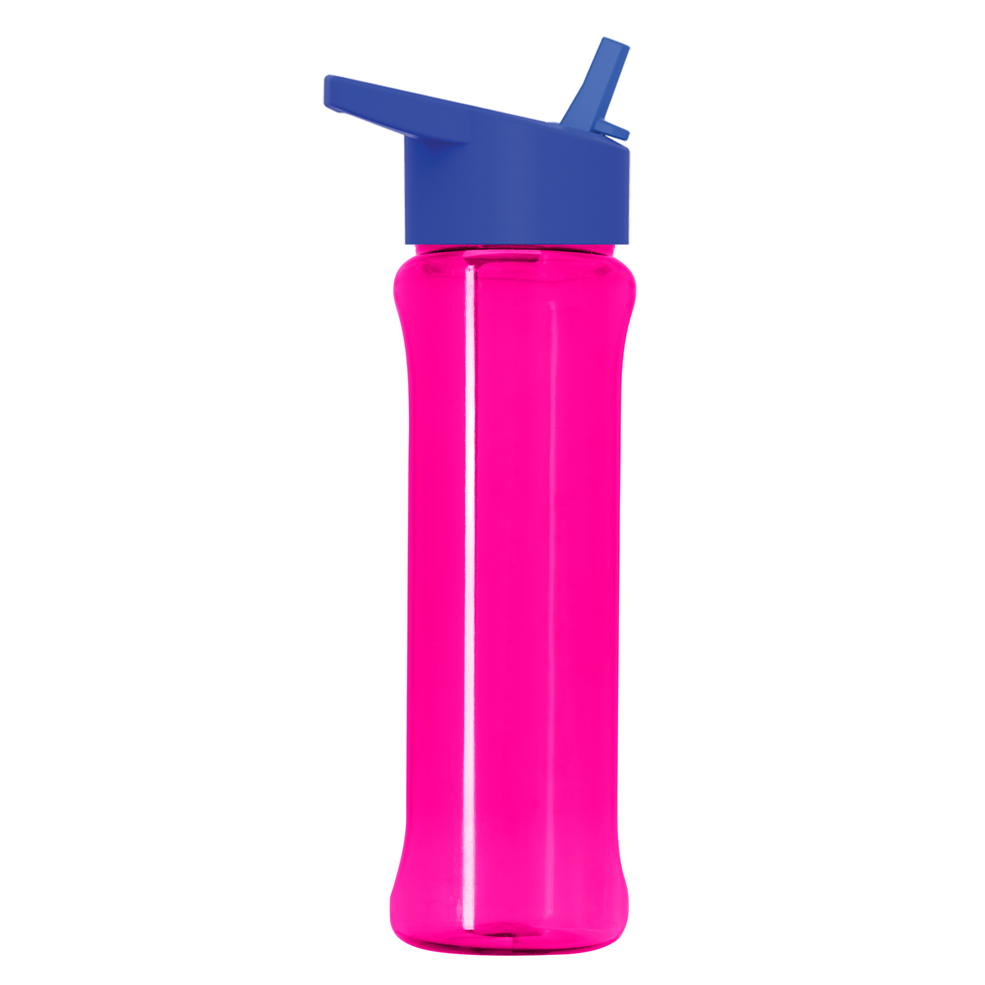 Boss Embossed RPET Bottle with Flip-Straw Lid - 26 oz.