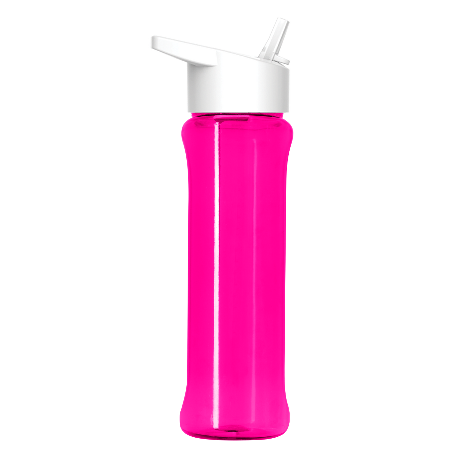 Boss Embossed RPET Bottle with Flip-Straw Lid - 26 oz.