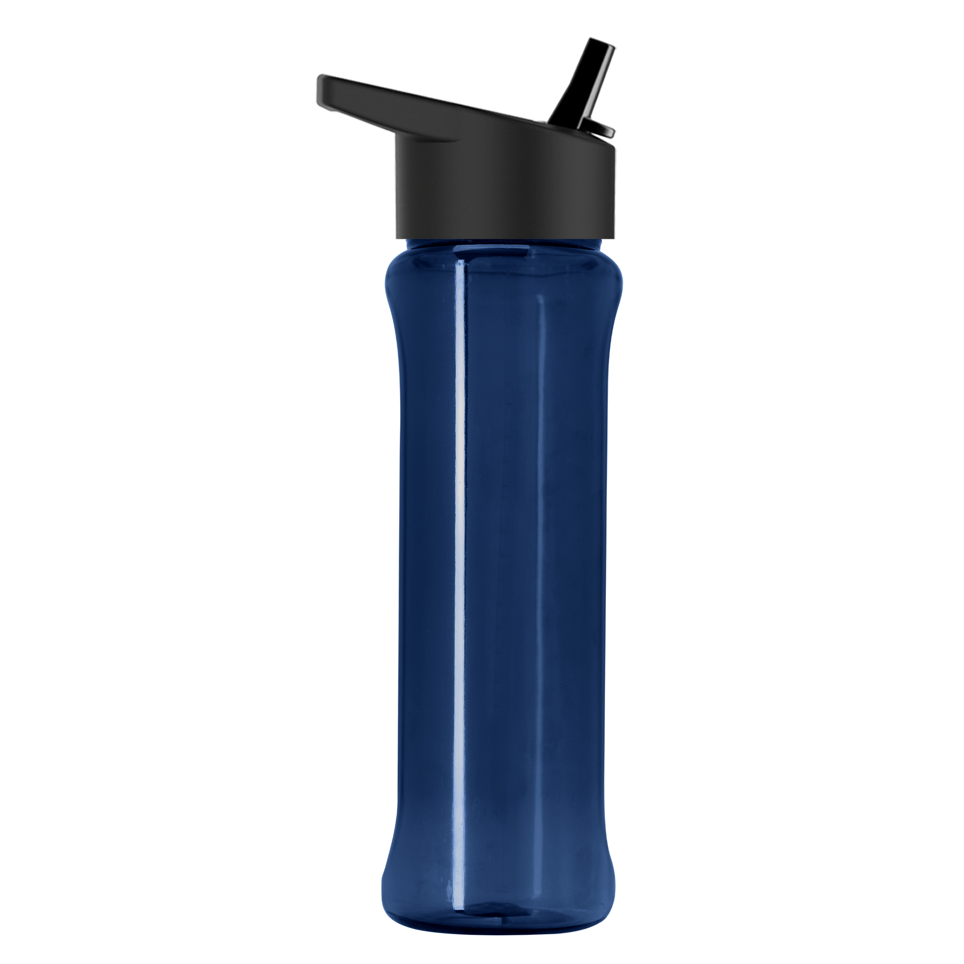 Boss Embossed RPET Bottle with Flip-Straw Lid - 26 oz.
