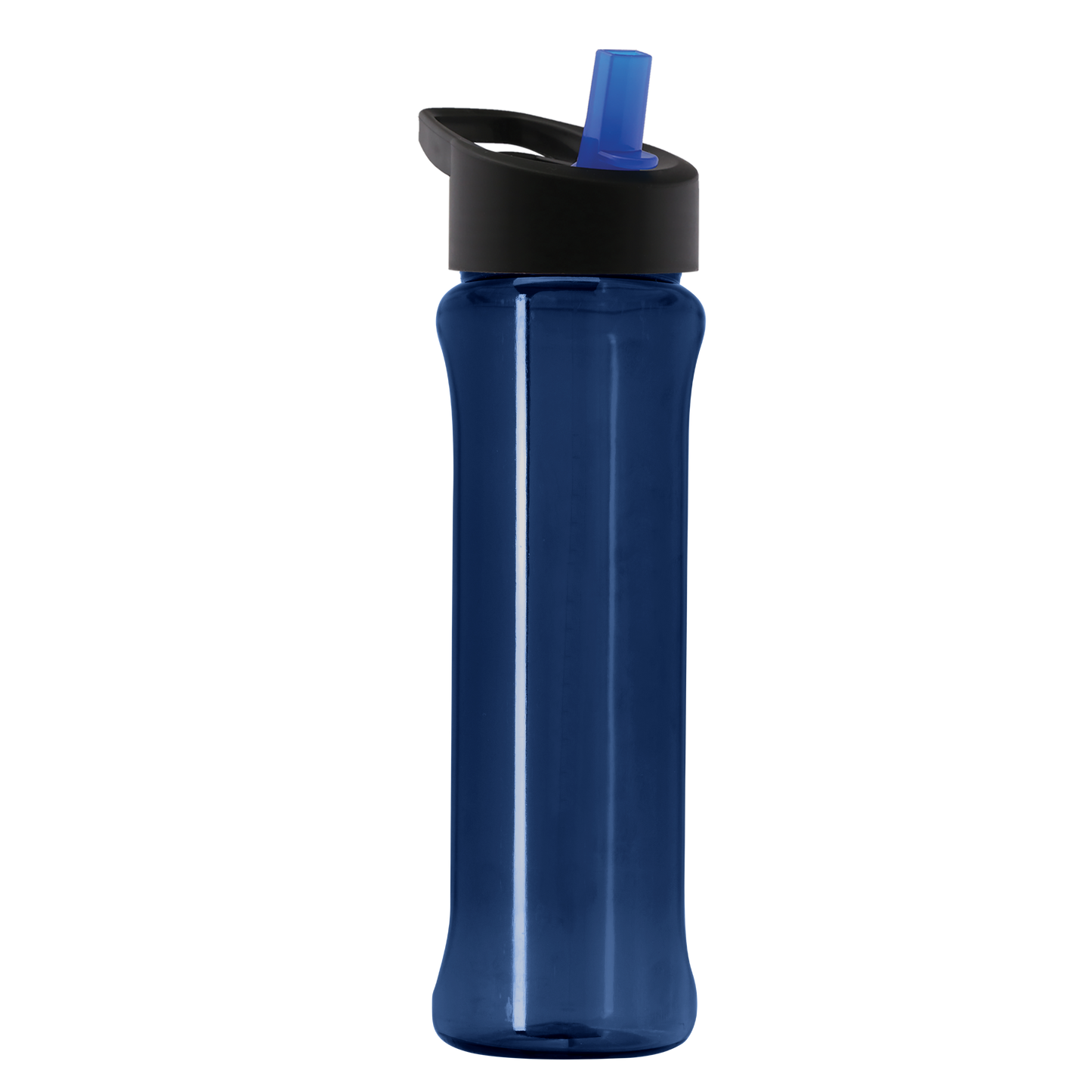 Boss Embossed RPET Bottle with Flip-Straw Lid - 26 oz.