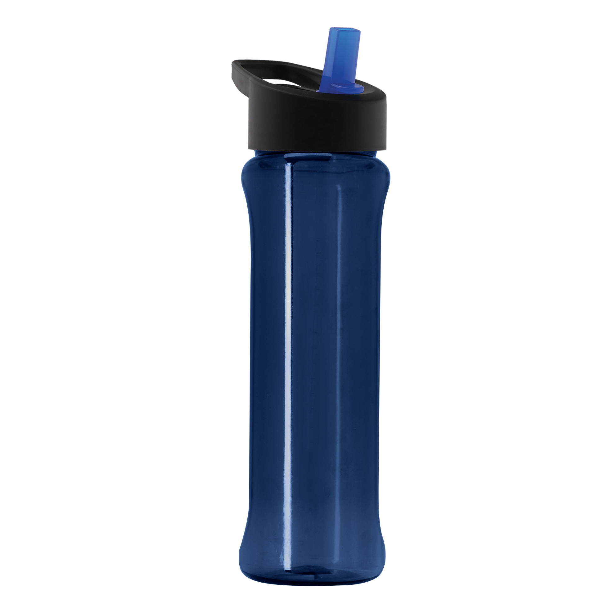 Boss Embossed RPET Bottle with Flip-Straw Lid - 26 oz.