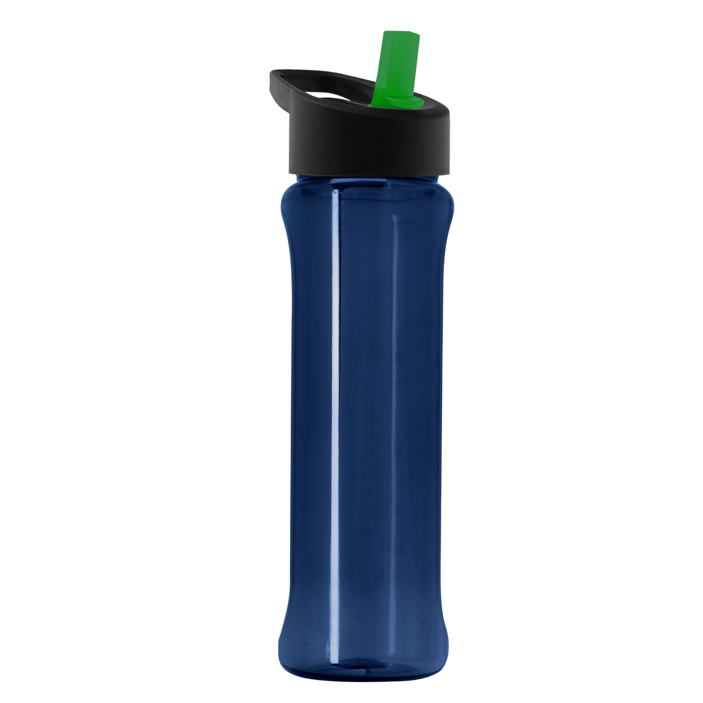 Boss Embossed RPET Bottle with Flip-Straw Lid - 26 oz.