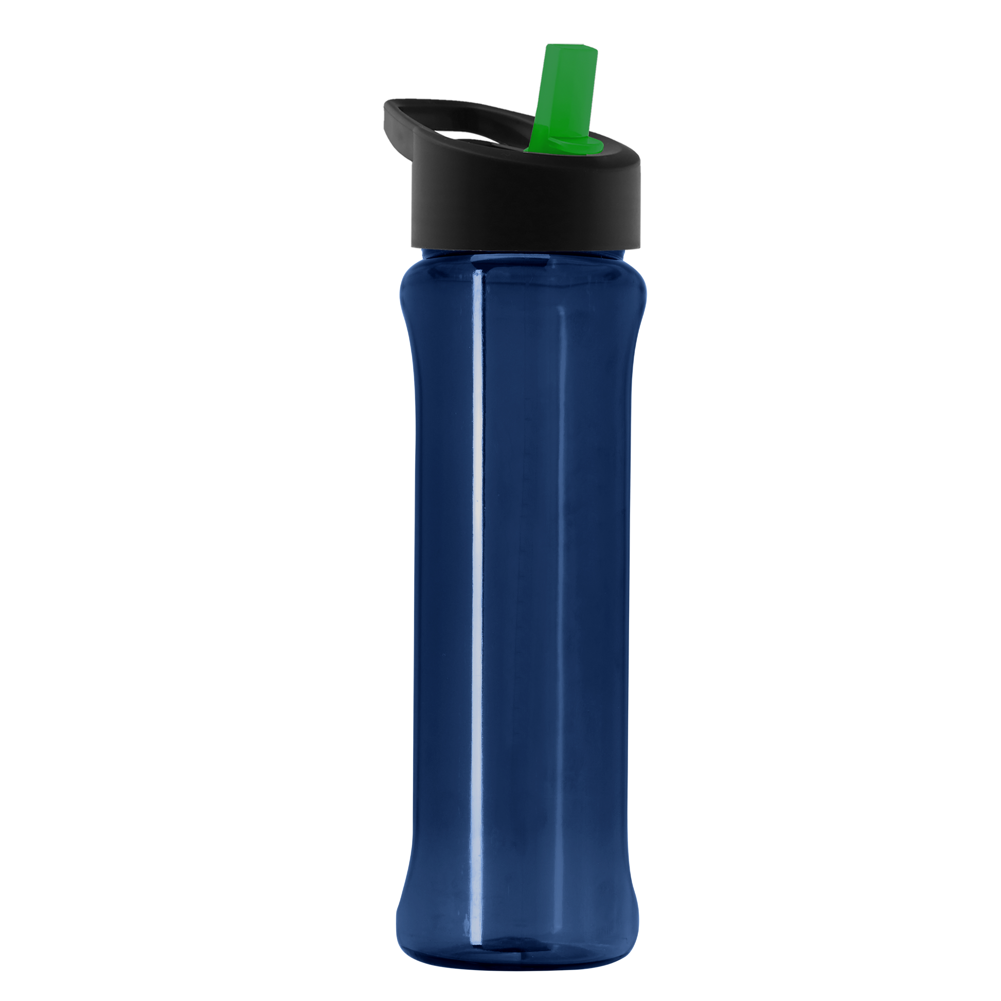 Boss Embossed RPET Bottle with Flip-Straw Lid - 26 oz.