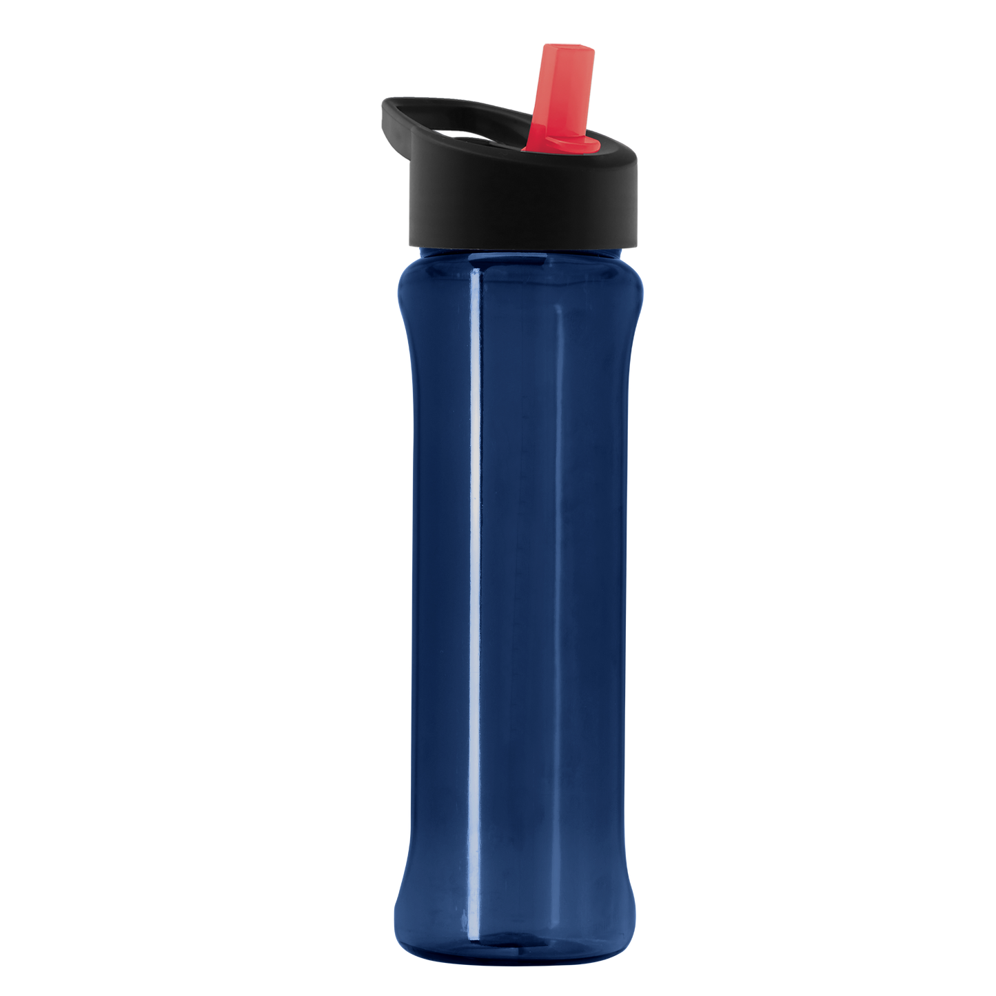 Boss Embossed RPET Bottle with Flip-Straw Lid - 26 oz.