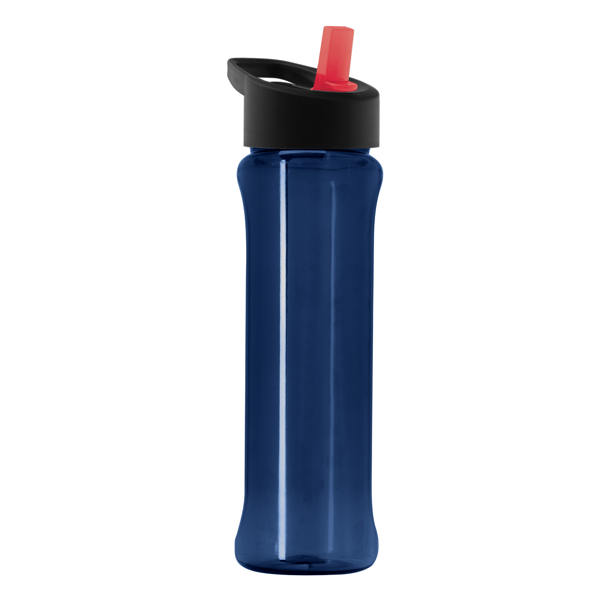 Boss Embossed RPET Bottle with Flip-Straw Lid - 26 oz.