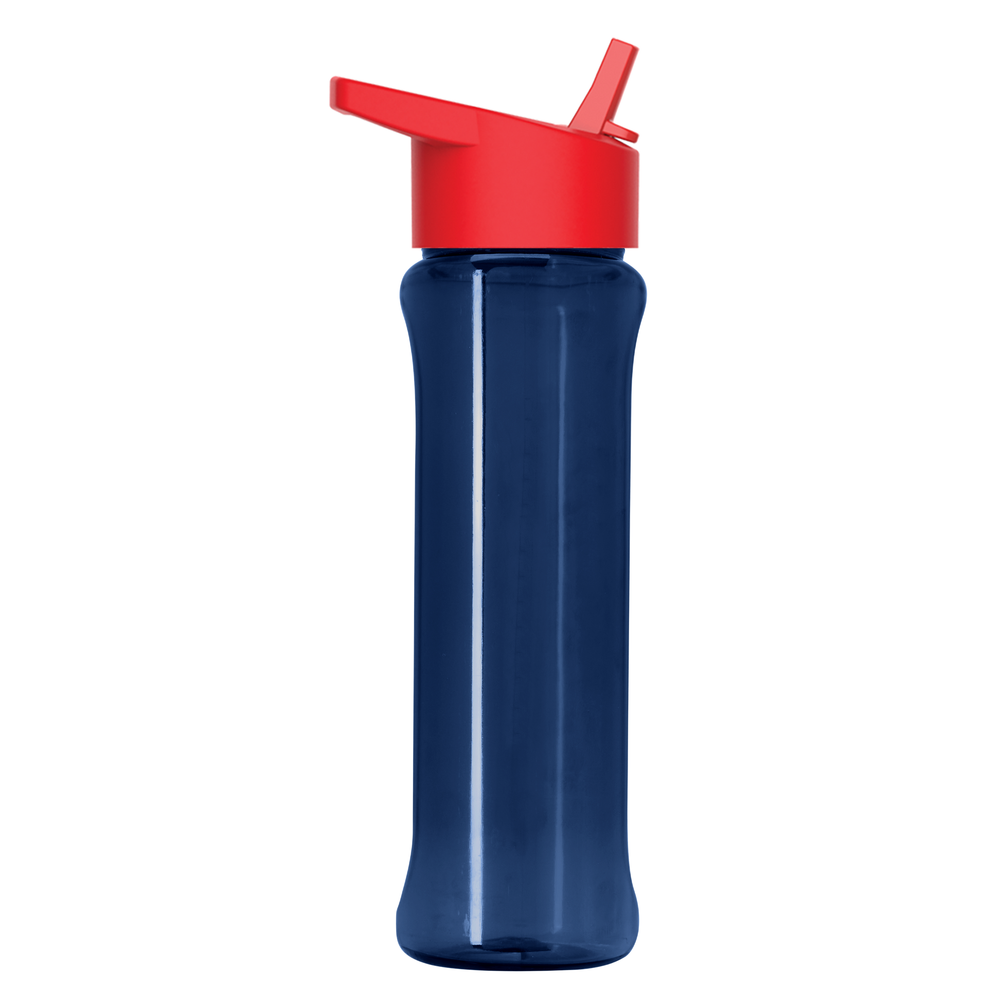 Boss Embossed RPET Bottle with Flip-Straw Lid - 26 oz.