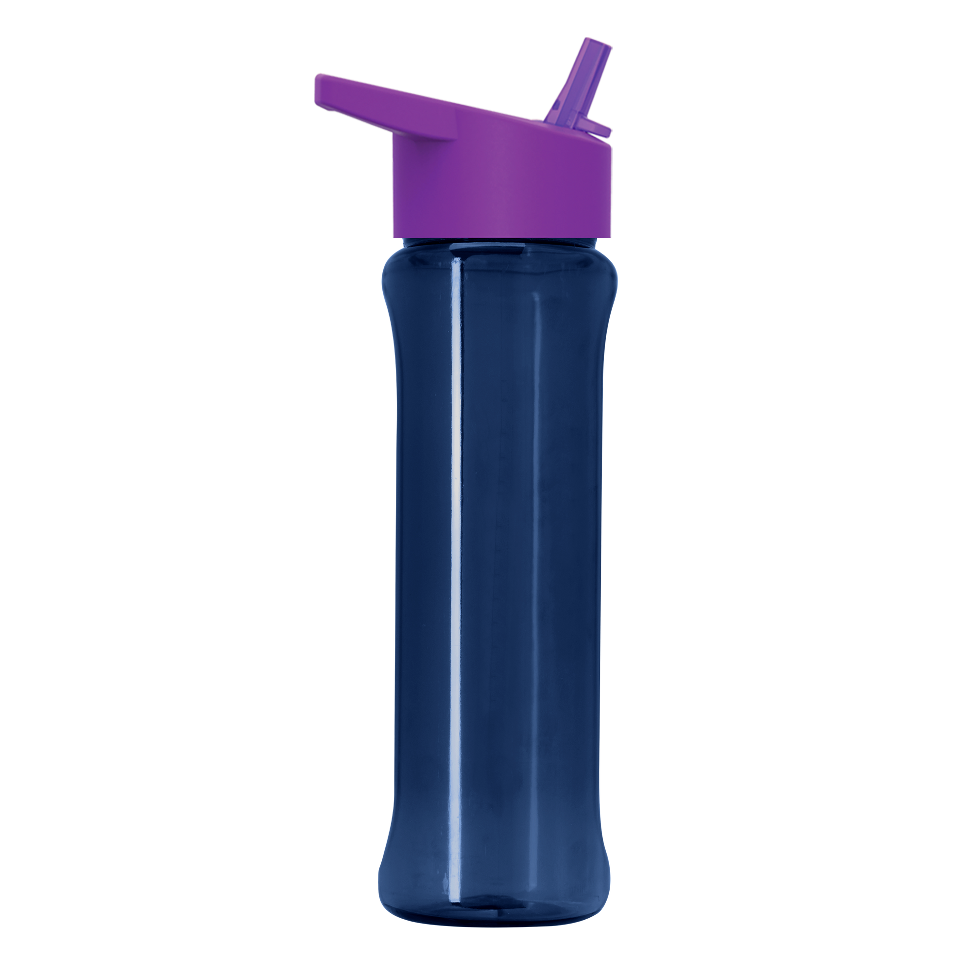 Boss Embossed RPET Bottle with Flip-Straw Lid - 26 oz.